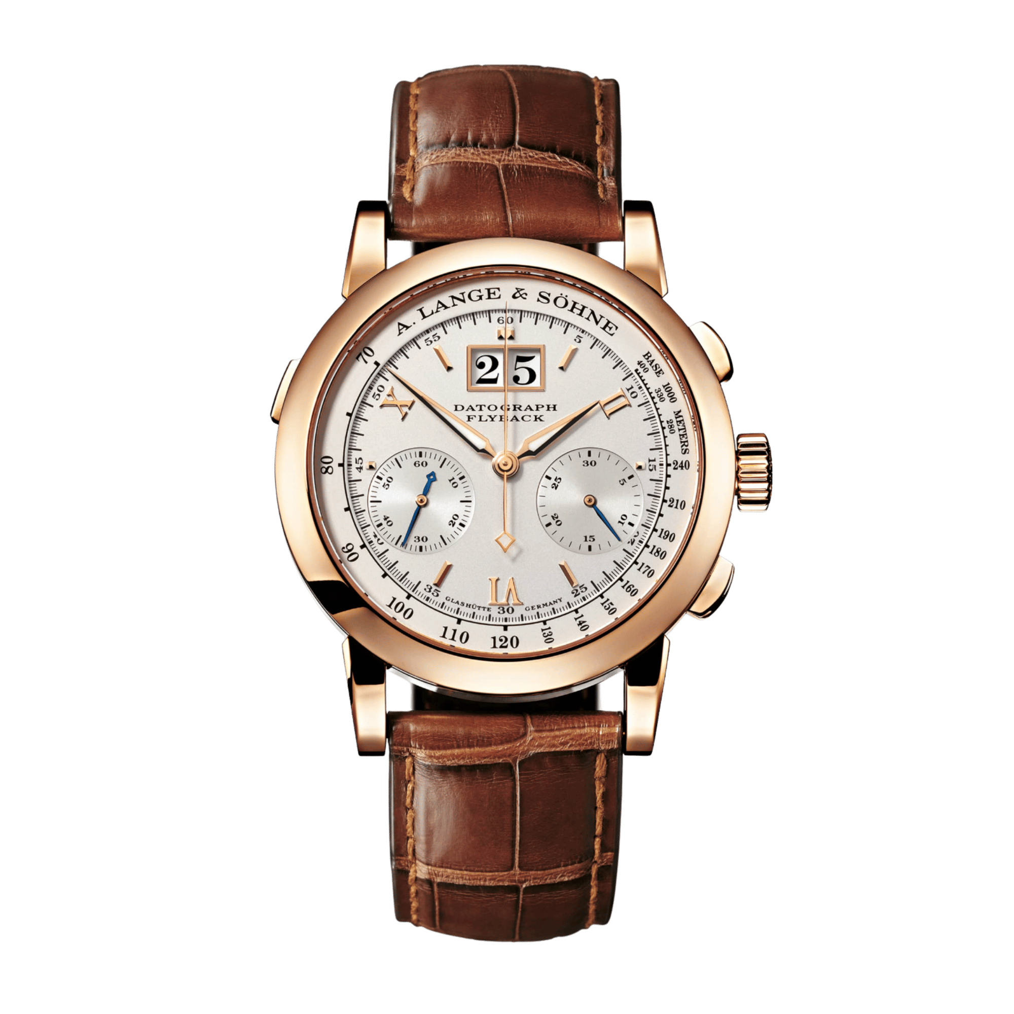 Saxonia Chronograph Rose Gold Silver Dial 39mm Product Image