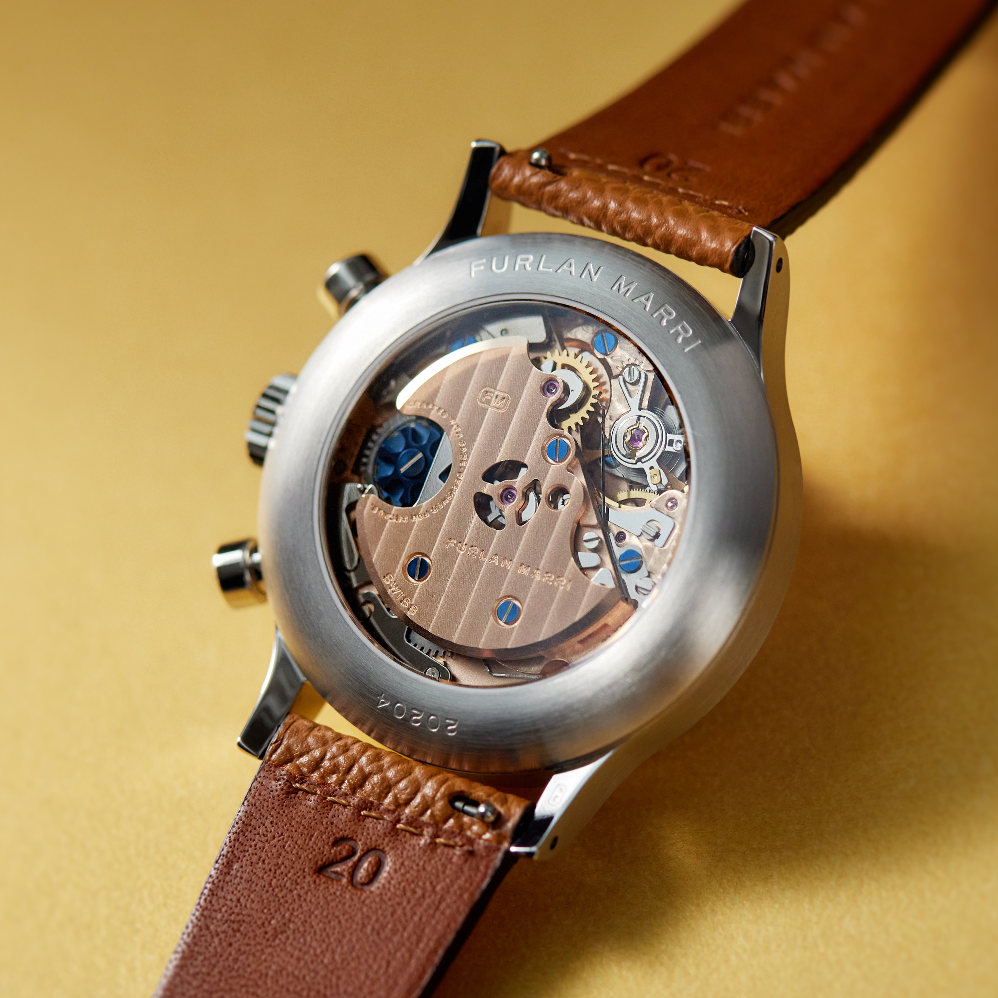 Furlan Marri x Auro x Revo - Flyback Chronographs 3188-A ‘Salmon Flyback' Product Image