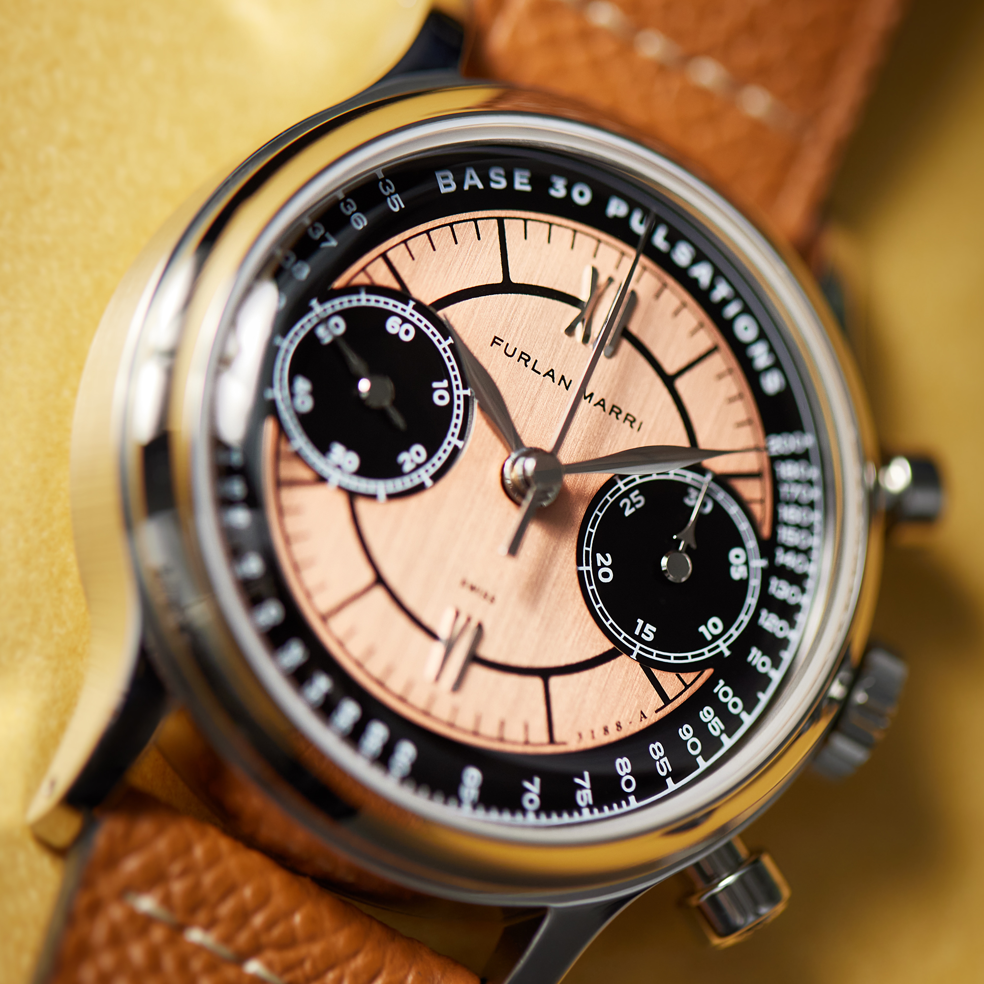 Furlan Marri x Auro x Revo - Flyback Chronographs 3188-A ‘Salmon Flyback' Product Image