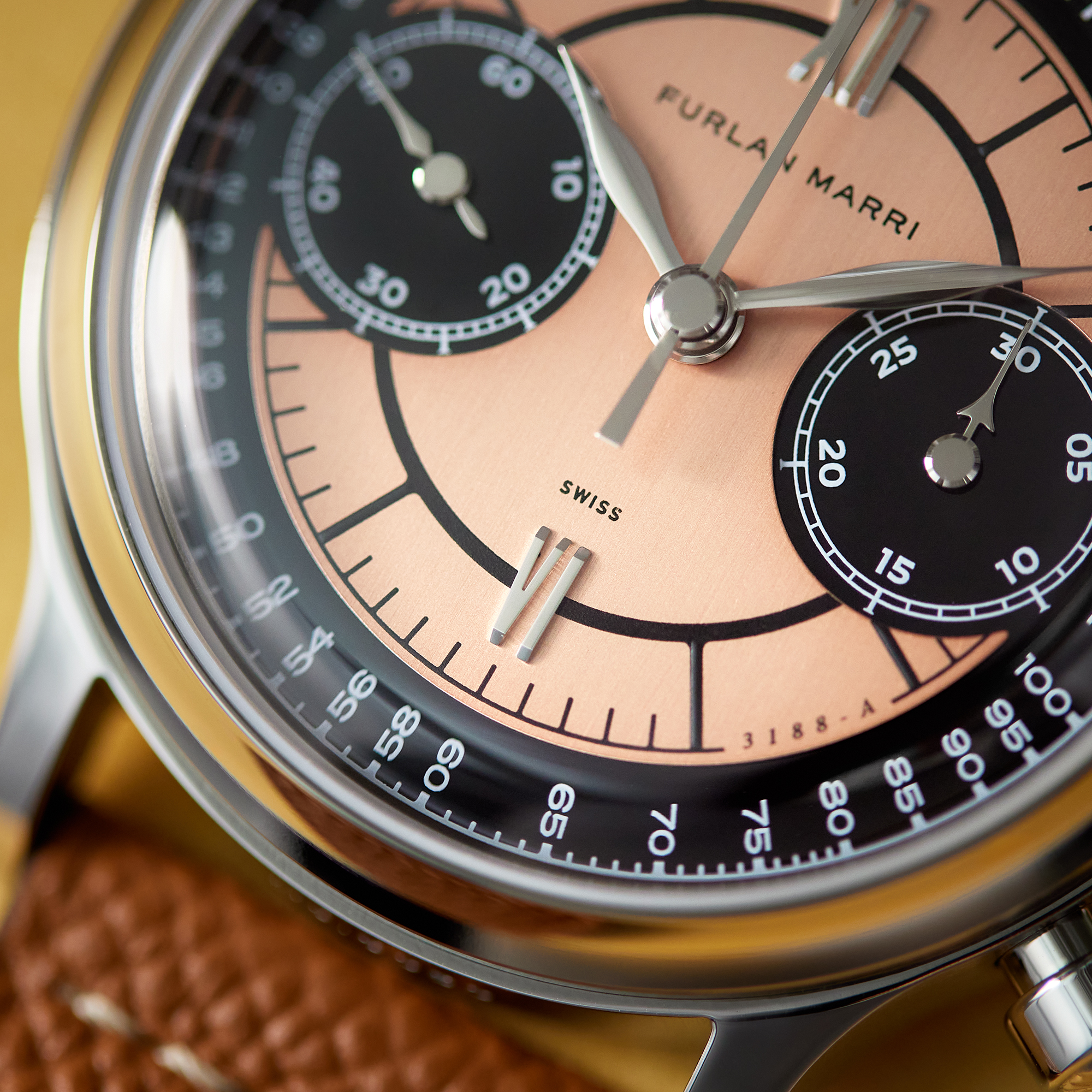 Furlan Marri x Auro x Revo - Flyback Chronographs 3188-A ‘Salmon Flyback' Product Image