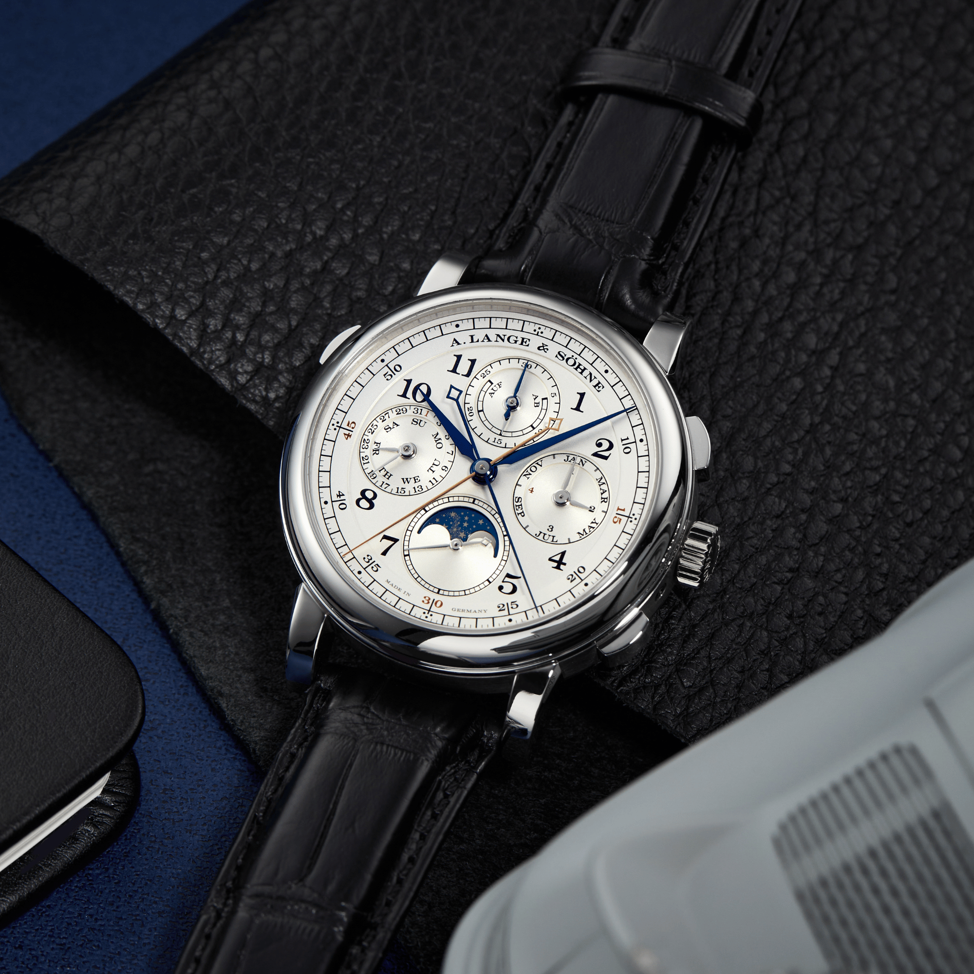 1815 Rattrapante Perpetual Calendar Platinum Silver Dial 42mm Product Image