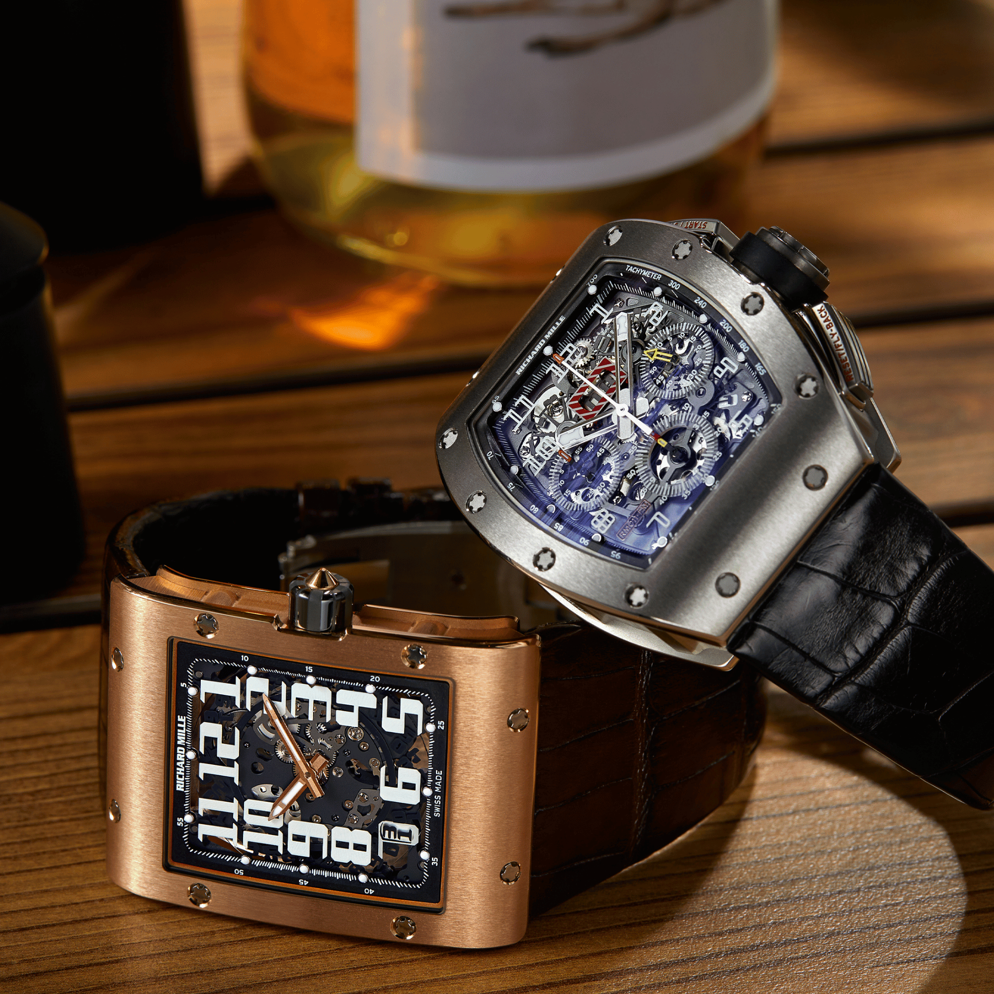 RM016 Automatic Extra Flat Rose Gold 49mm Product Image