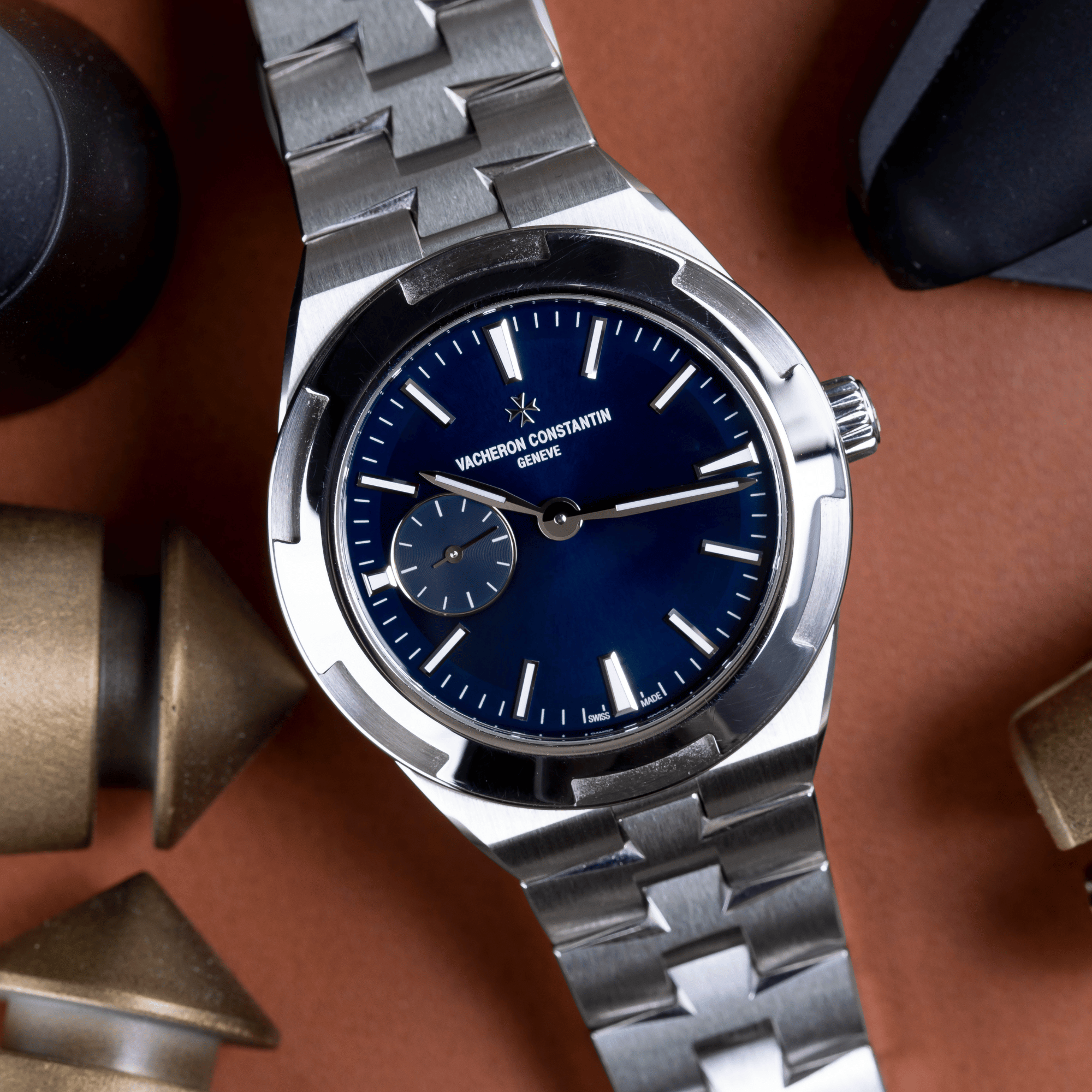 Overseas Small Seconds Steel Blue Dial 37mm Product Image