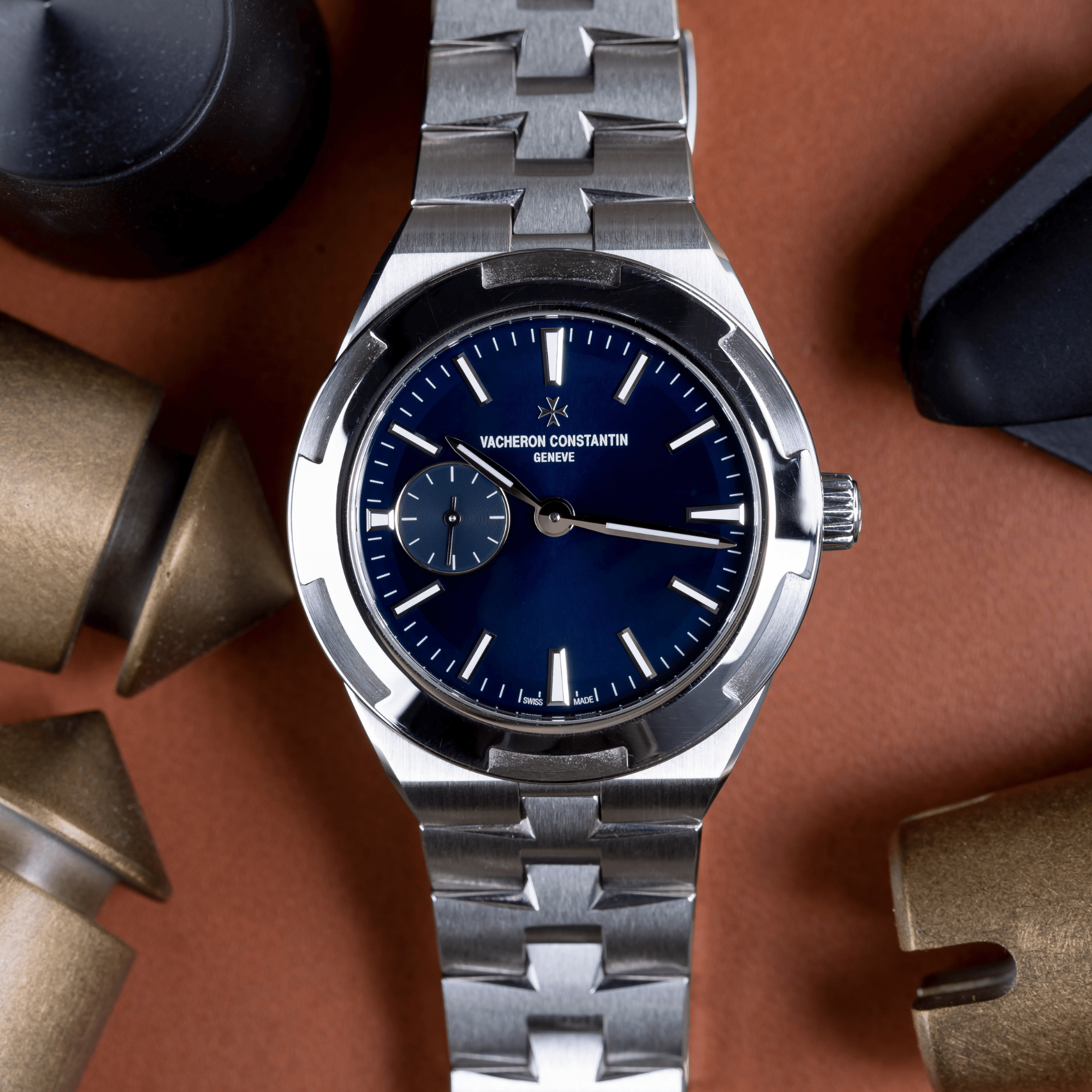 Overseas Small Seconds Steel Blue Dial 37mm Product Image