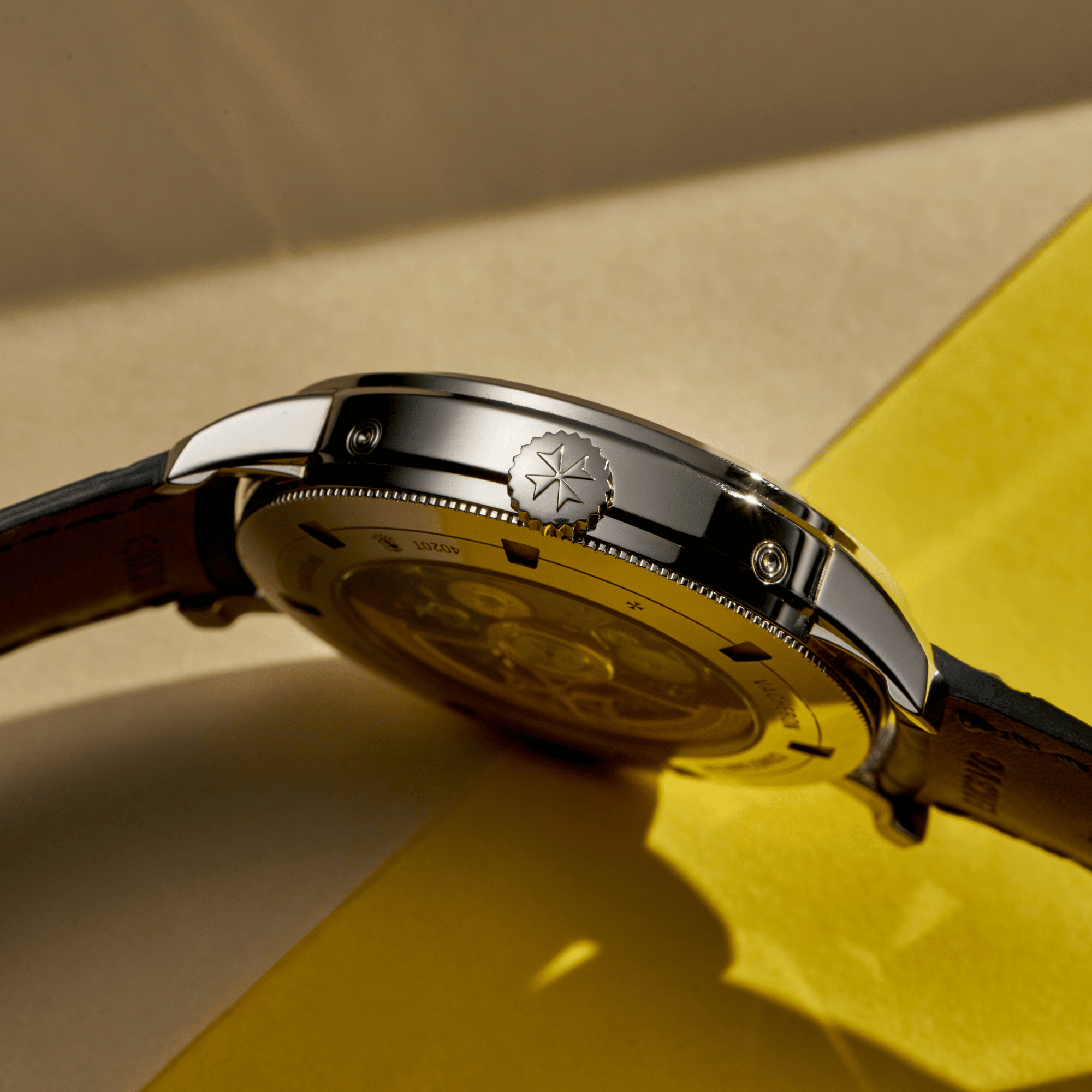 Traditionnelle Complete Calendar Openface White Gold See-through Dial 41mm Product Image