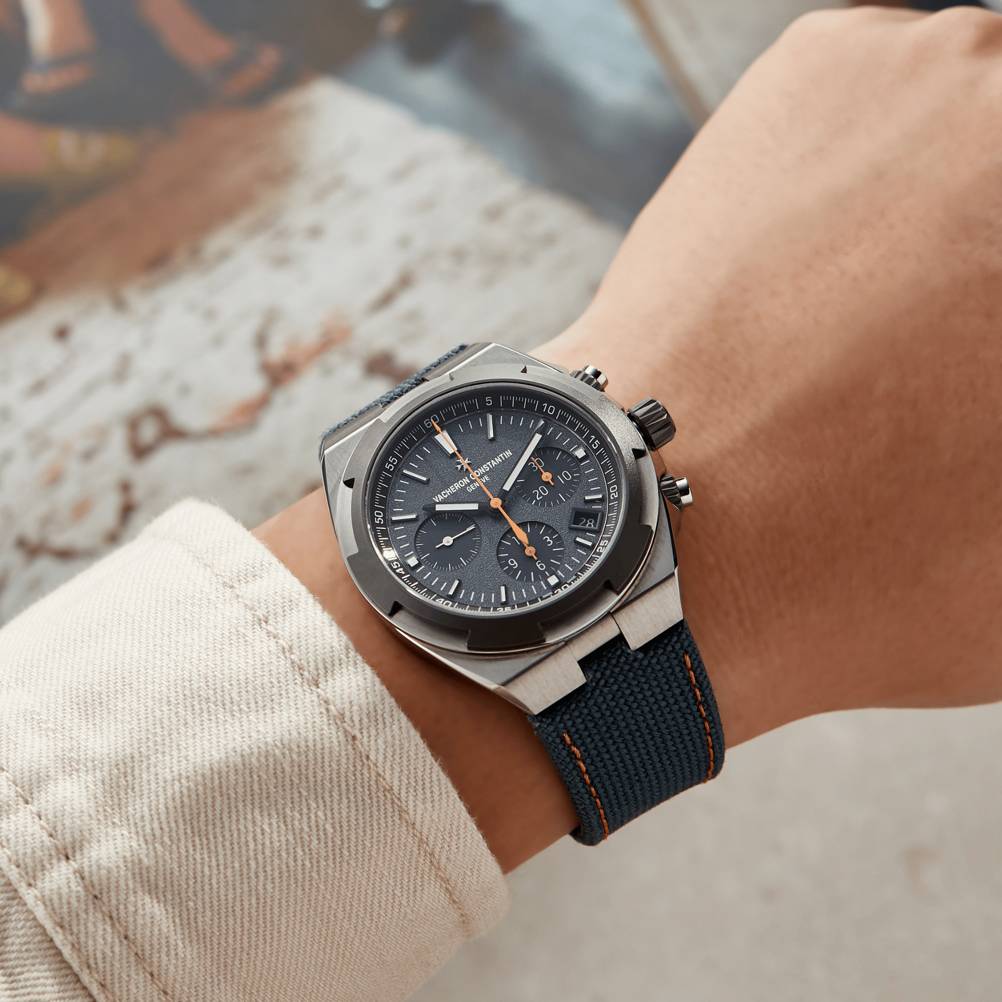 Overseas Everest Chronograph Titanium & Steel Grey Dial 43mm Product Image