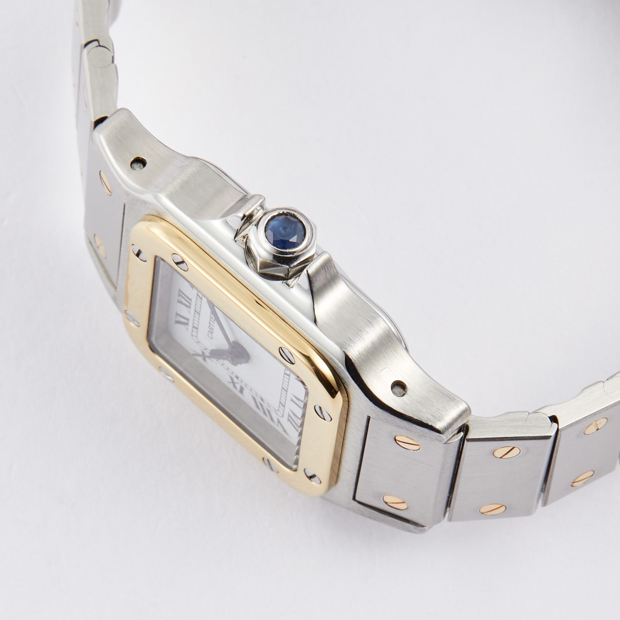 Vintage Santos Yellow Gold & Steel White Dial 24mm Product Image 2