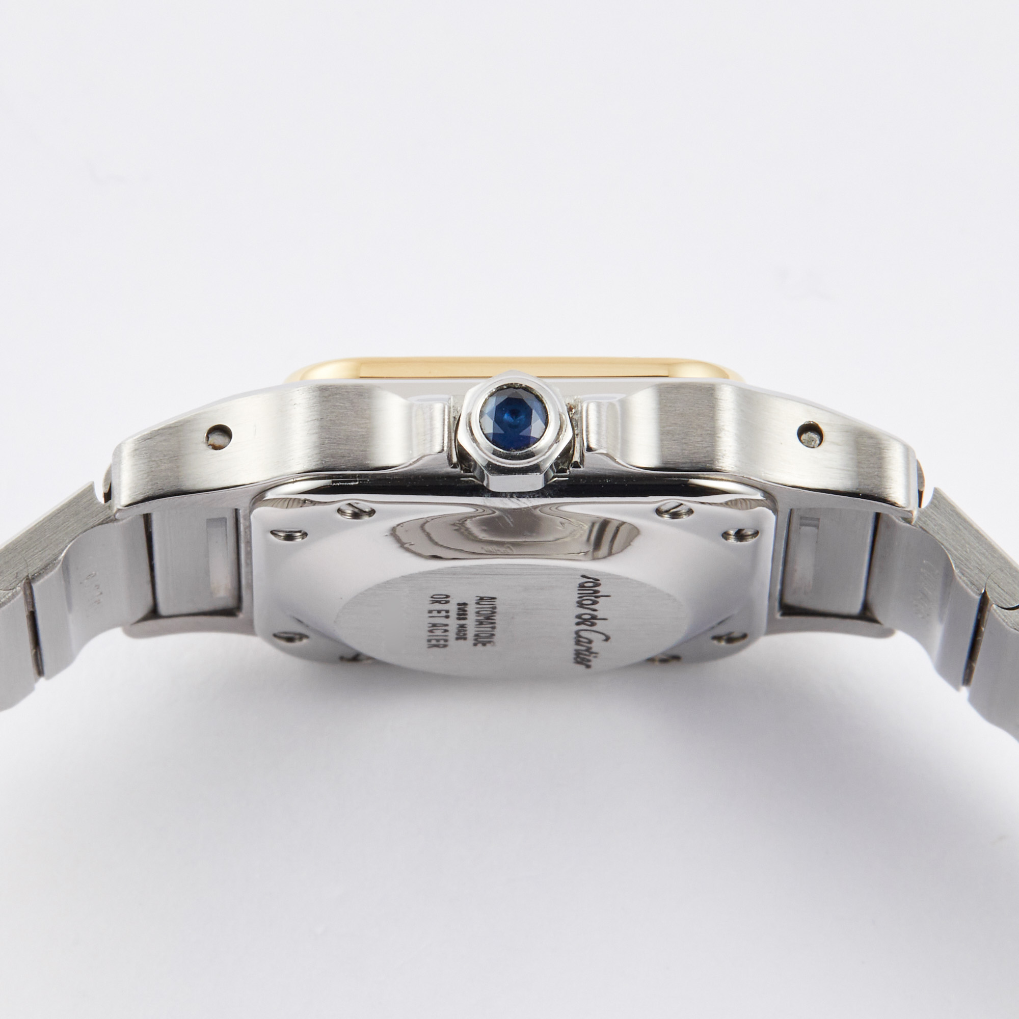 Vintage Santos Yellow Gold & Steel White Dial 24mm Product Image 4