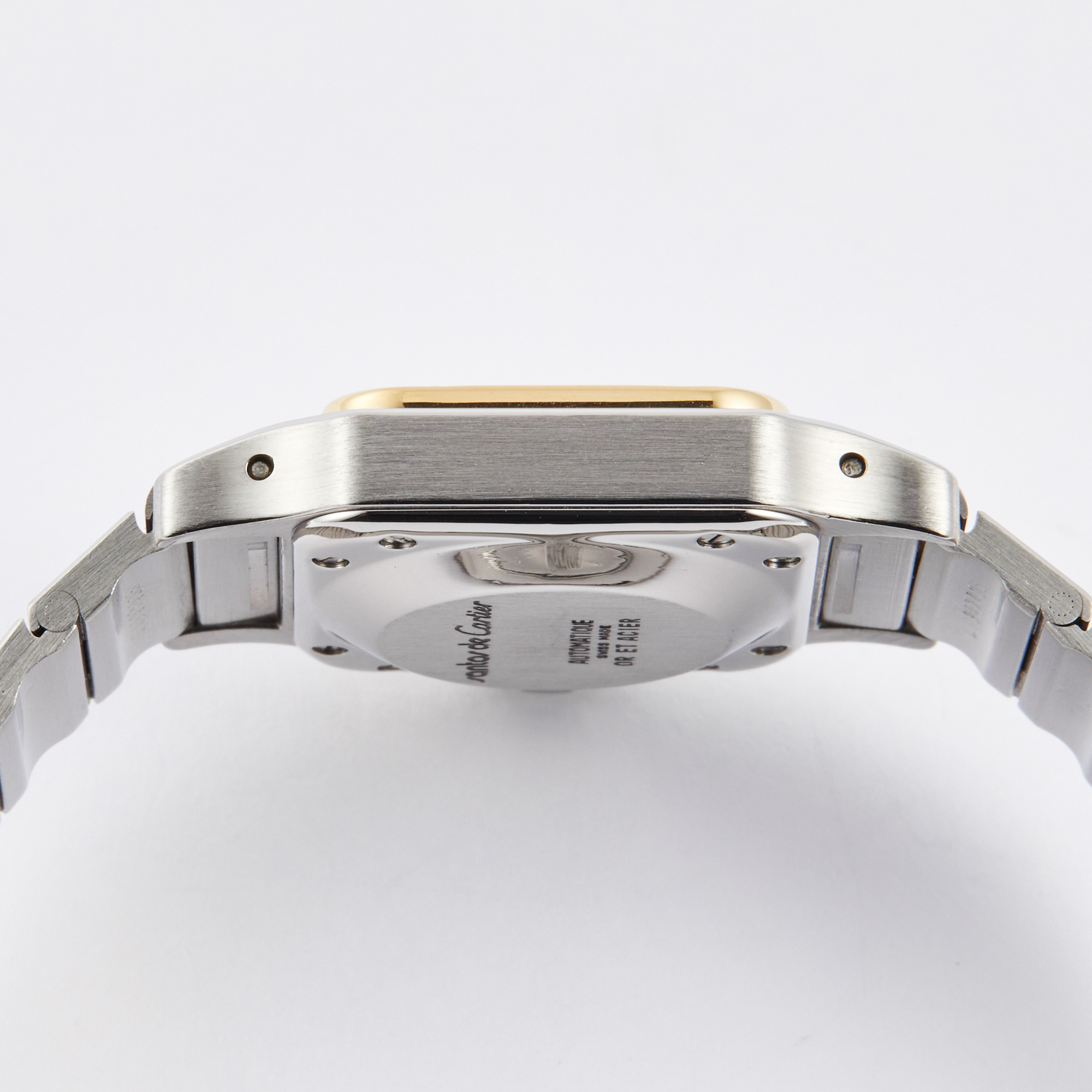 Vintage Santos Yellow Gold & Steel White Dial 24mm Product Image 5