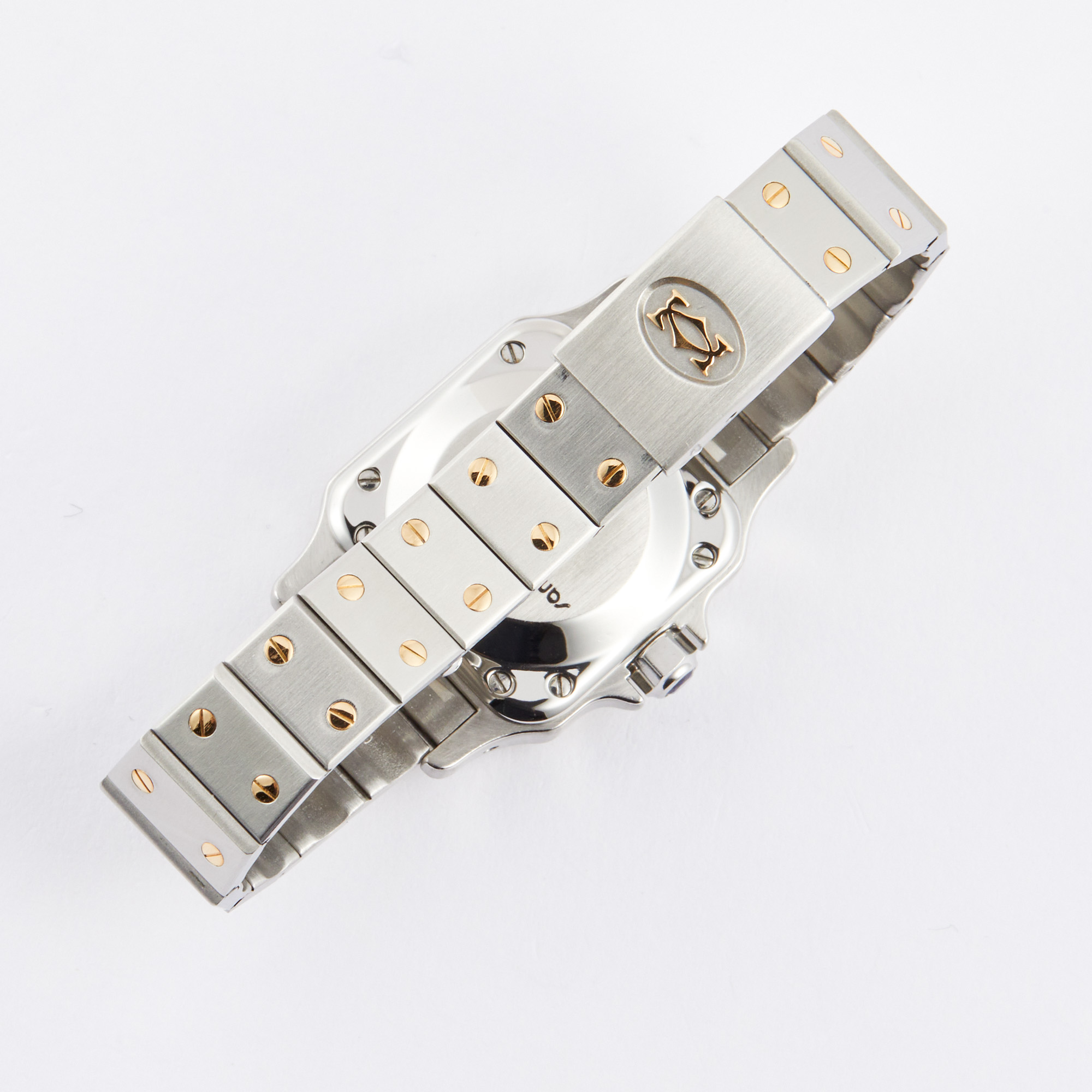Vintage Santos Yellow Gold & Steel White Dial 24mm Product Image 8