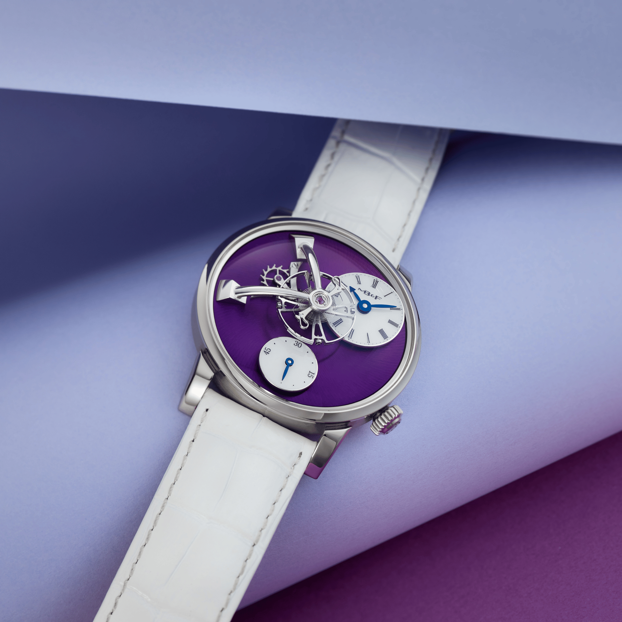 Legacy Machine 101 White Gold Purple Dial 40mm Product Image