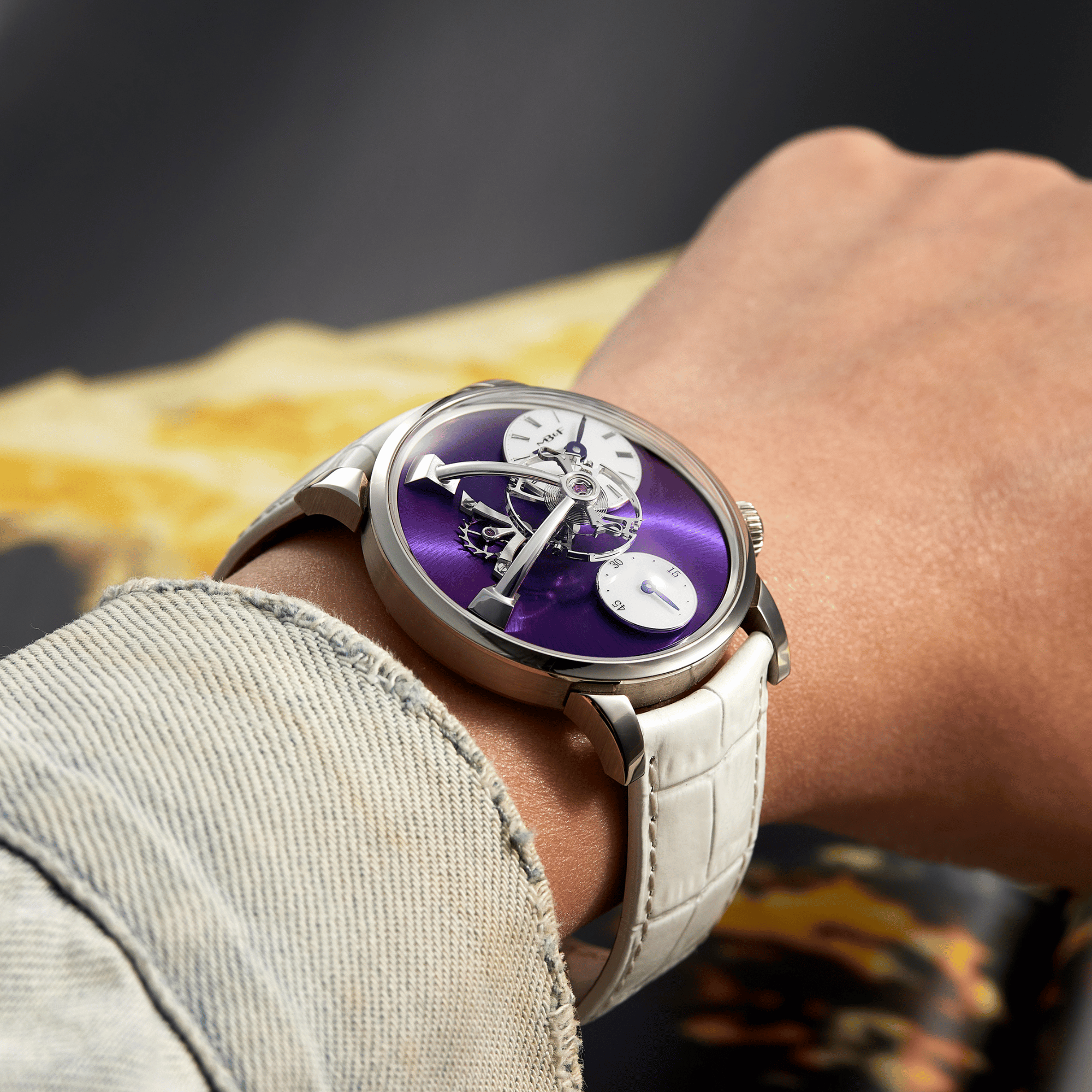 Legacy Machine 101 White Gold Purple Dial 40mm Product Image