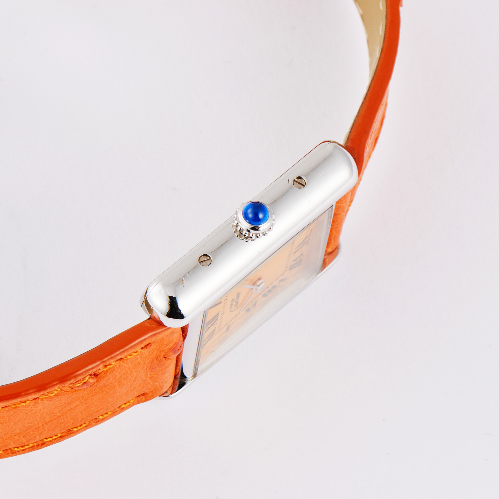 Tank Must Checkboard Special Edition Silver Orange Dial 22mm Product Image 3