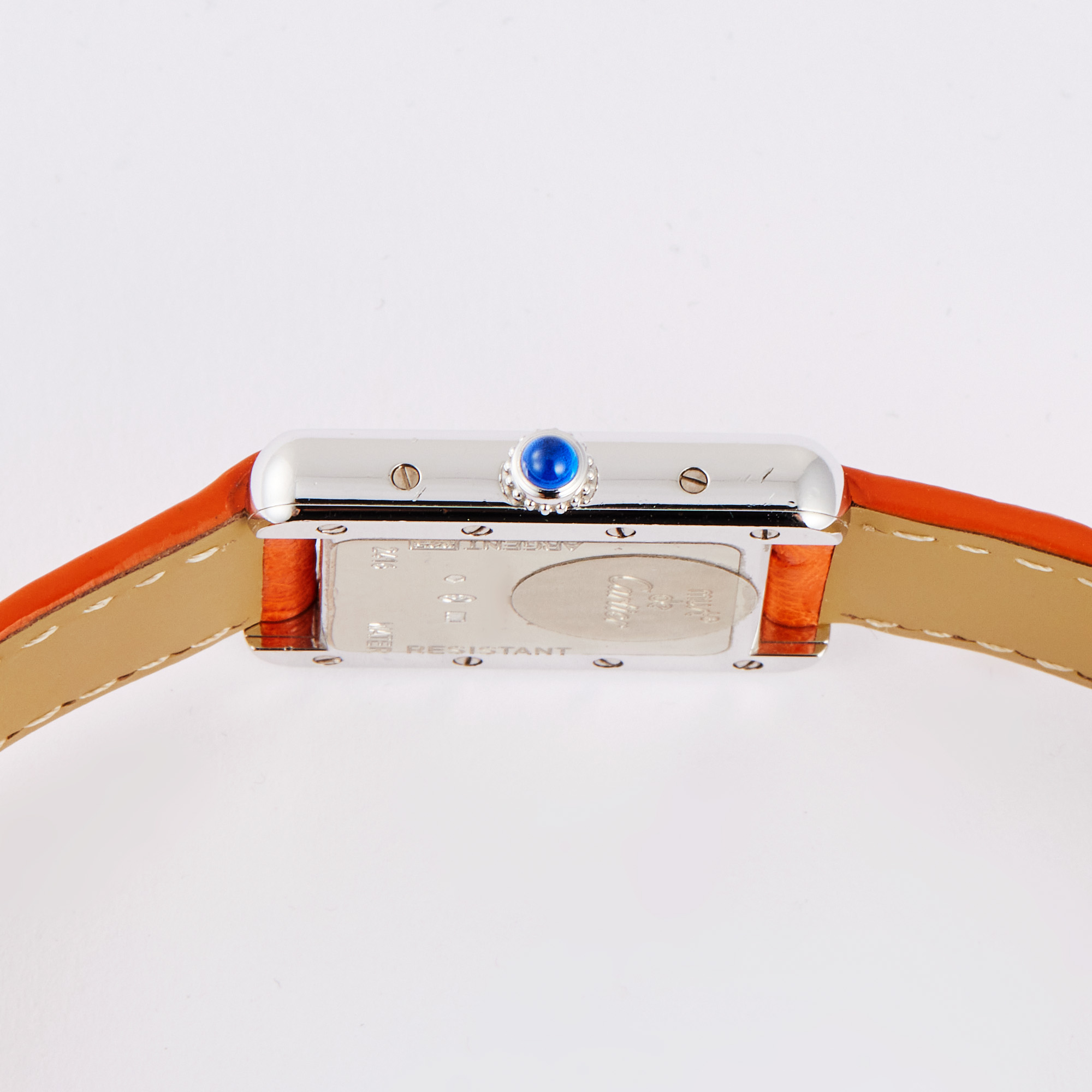 Tank Must Checkboard Special Edition Silver Orange Dial 22mm Product Image 4