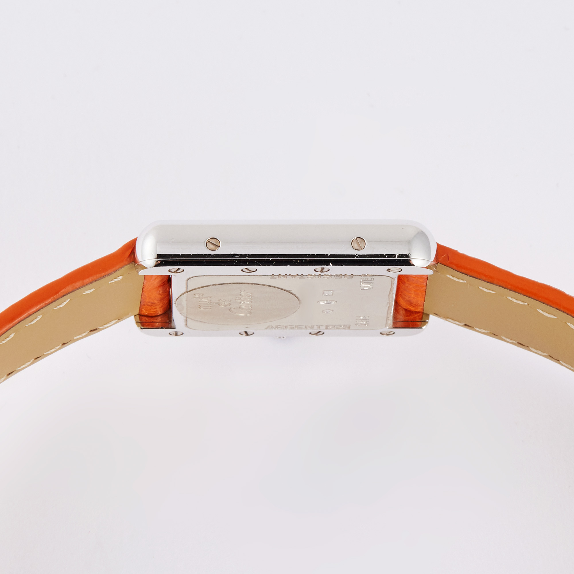 Tank Must Checkboard Special Edition Silver Orange Dial 22mm Product Image 5