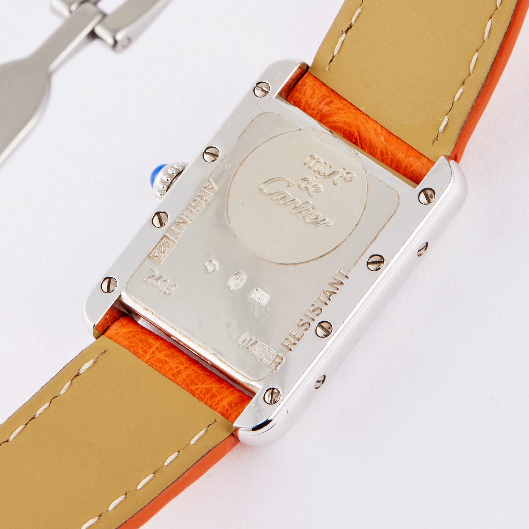 Tank Must Checkboard Special Edition Silver Orange Dial 22mm Product Image 6