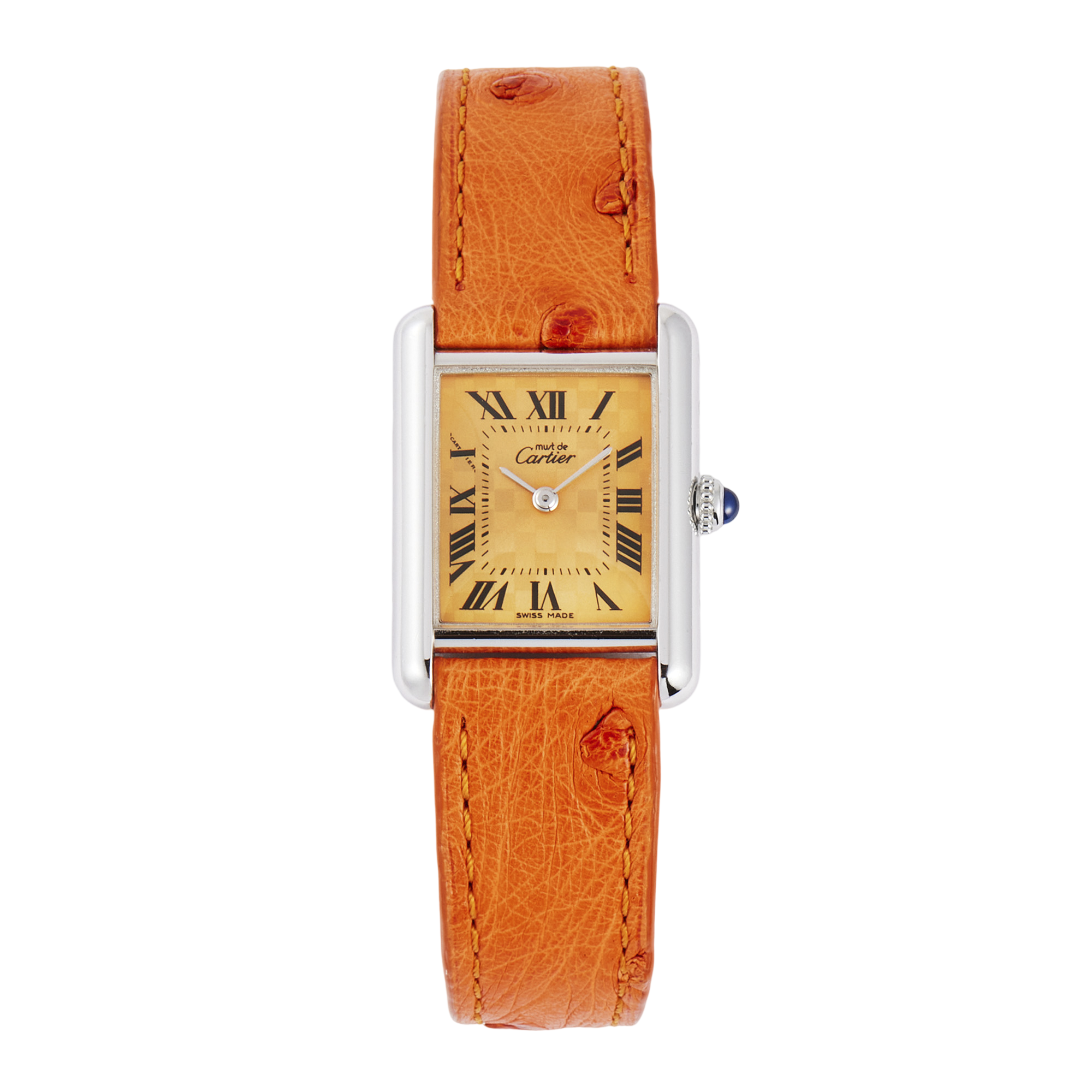 Tank Must Checkboard Special Edition Silver Orange Dial 22mm Product Image