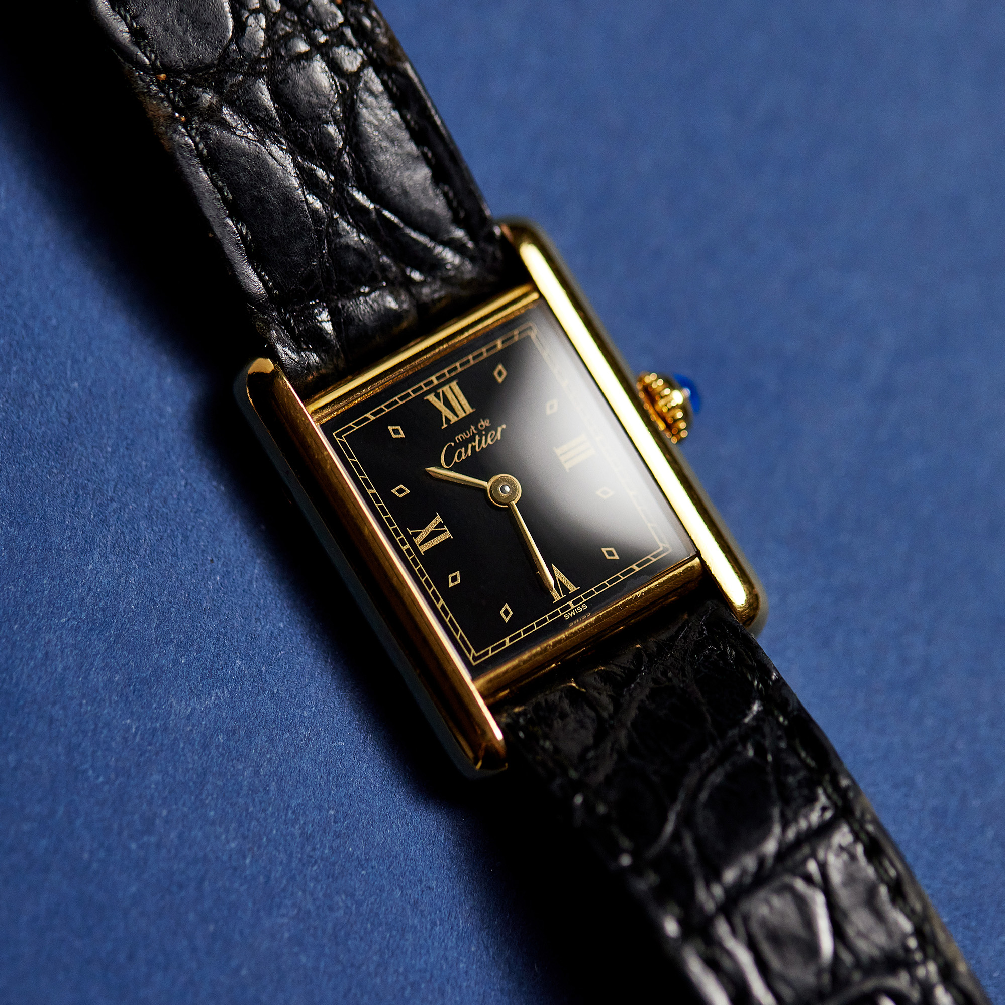 Tank Vermeil Gold Plated Black Dial 20mm Product Image 11