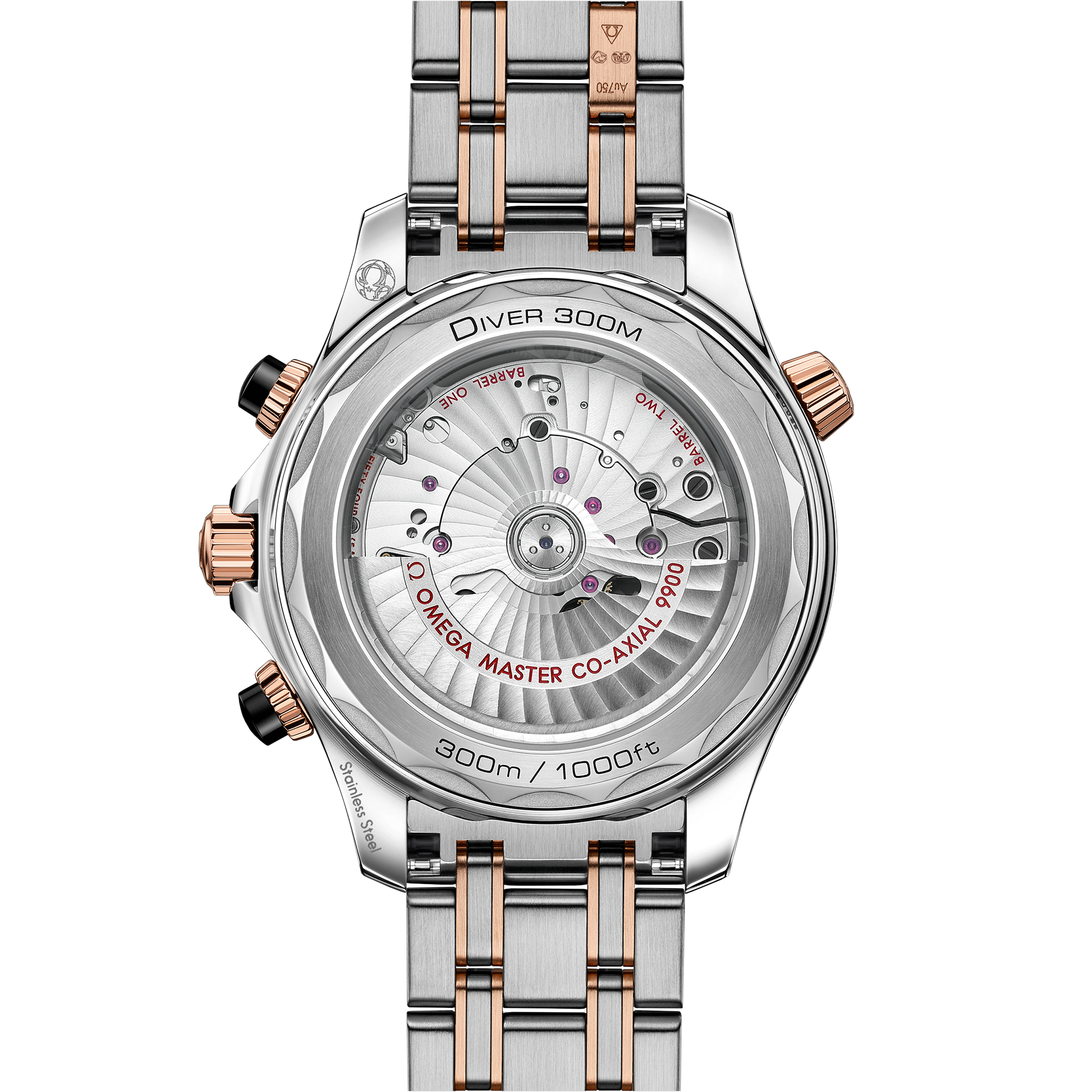 Seamaster Diver 300m Chronograph Rose Gold & Steel Black Dial 44mm Product Image 2
