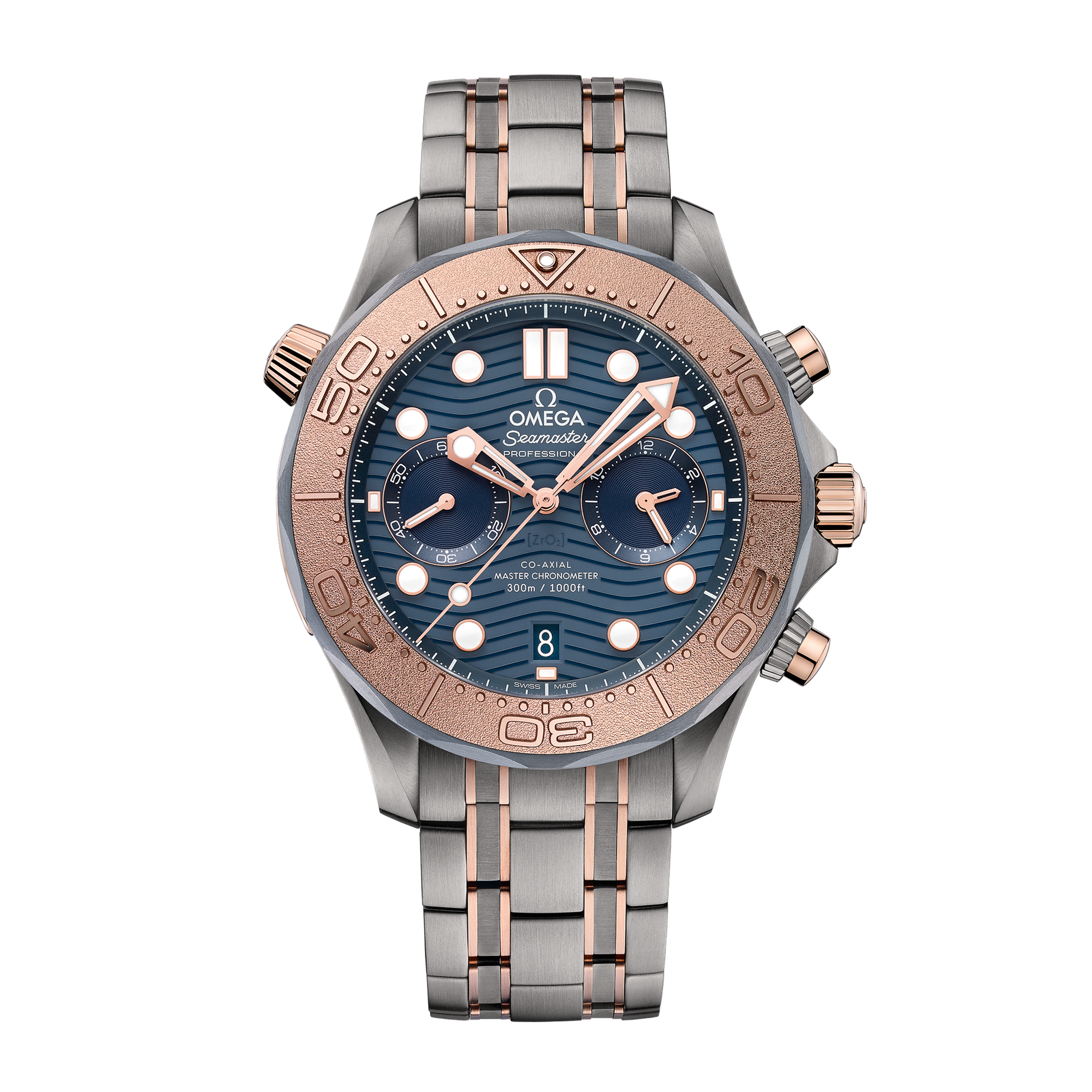 Seamaster Diver 300m Chronograph Rose Gold Tantalum & Titanium Blue Dial 44mm Product Image