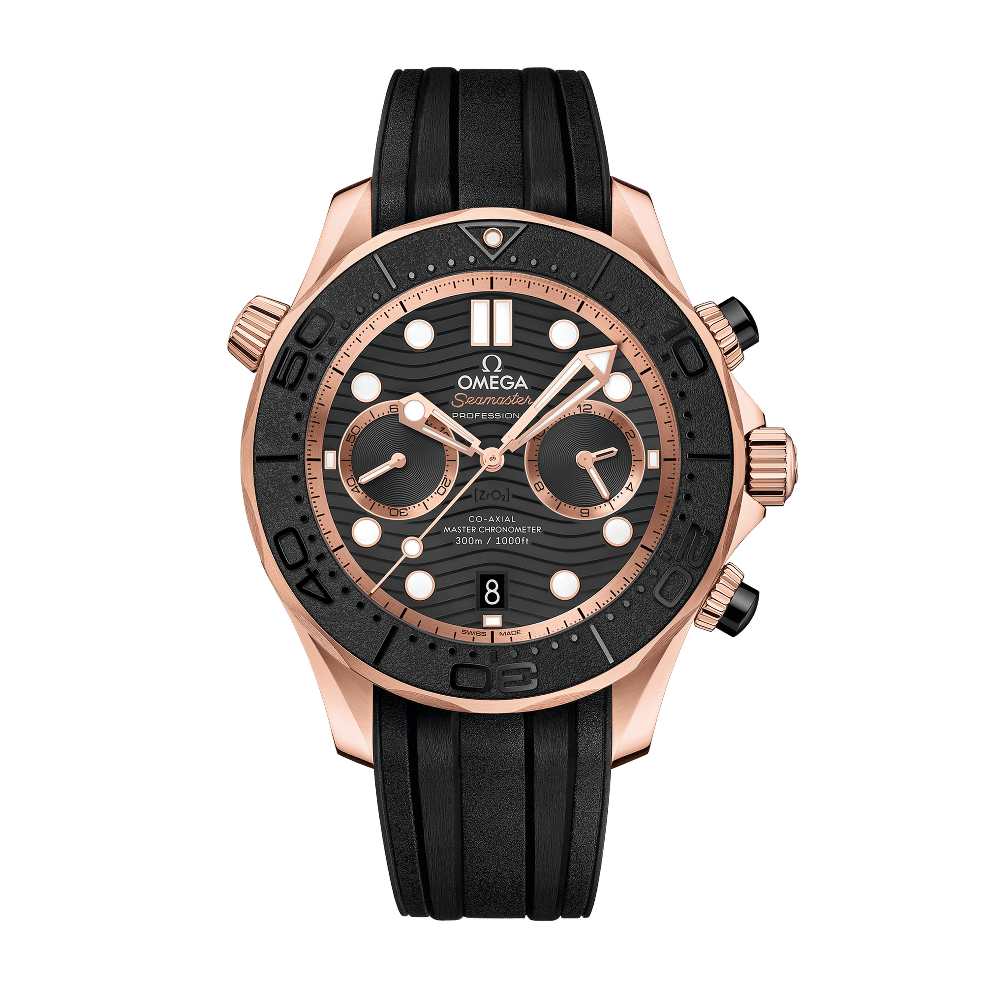 Seamaster Diver 300m Chronograph Rose Gold & Ceramic Black Dial 44mm Product Image