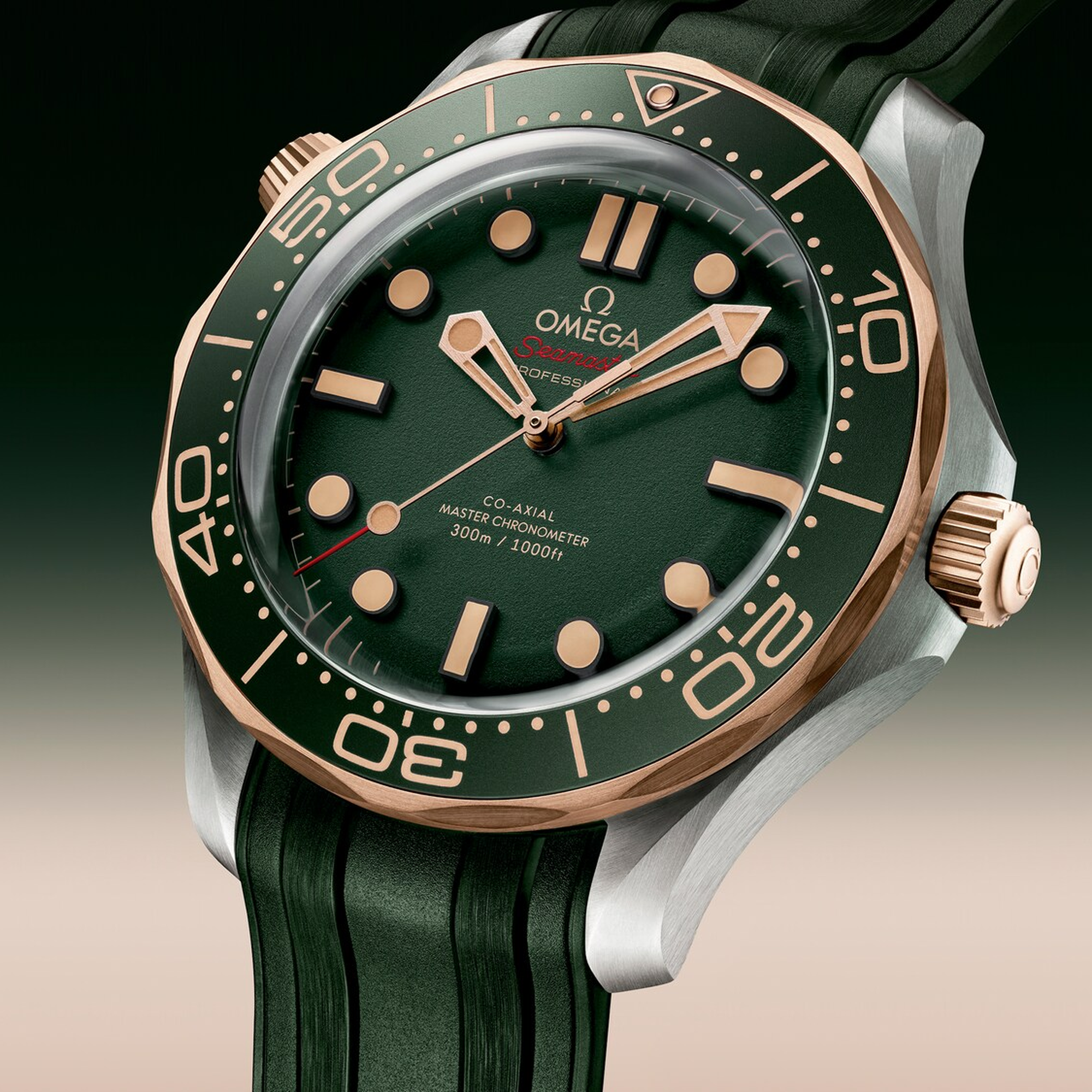 Seamaster Diver 300m Bronze Gold & Titanium Green Dial 42mm Product Image 4