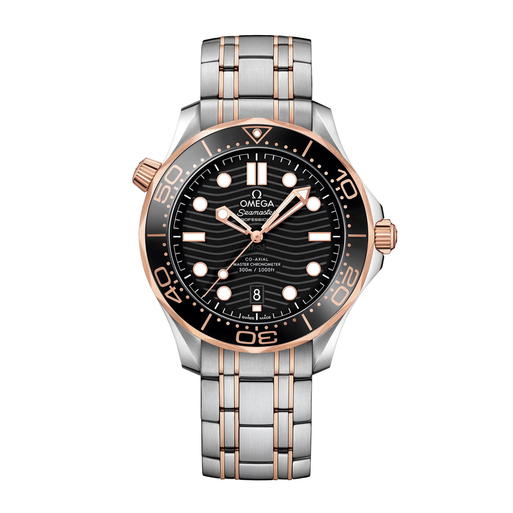 Seamaster Diver 300m Rose Gold & Steel Black Dial 42mm Product Image