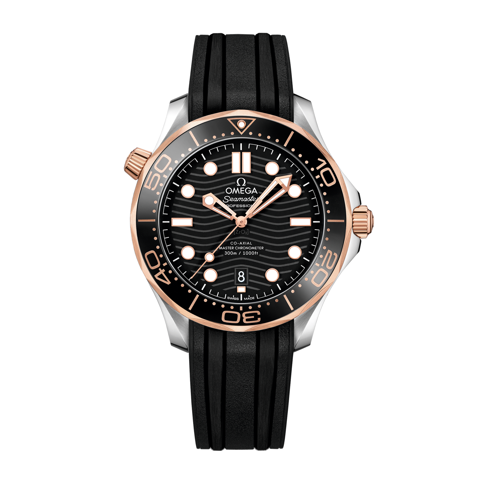 Seamaster Diver 300m Rose Gold & Steel Black Dial 42mm Product Image 1