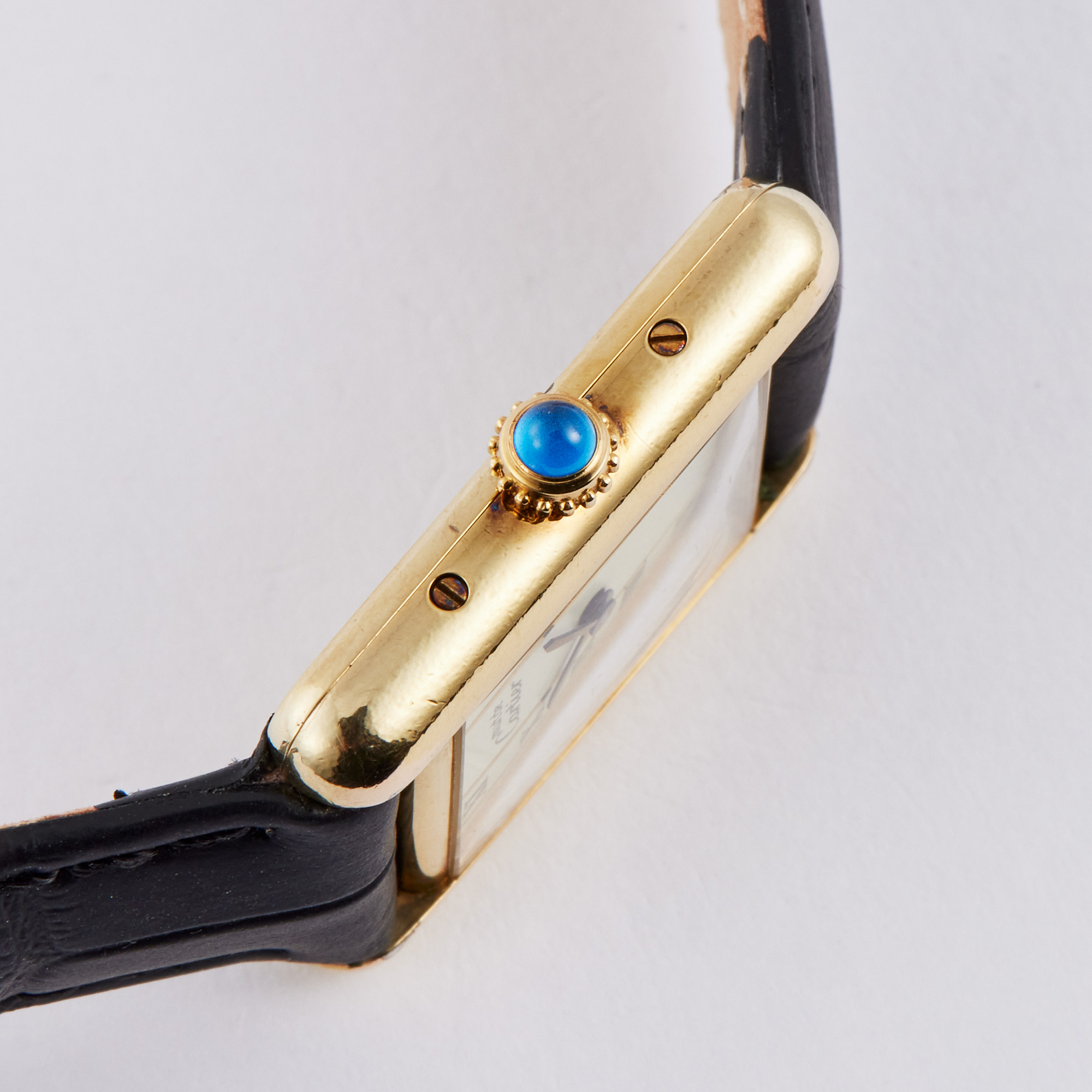 Vintage Tank Gold Plated White Dial 21mm Product Image 3
