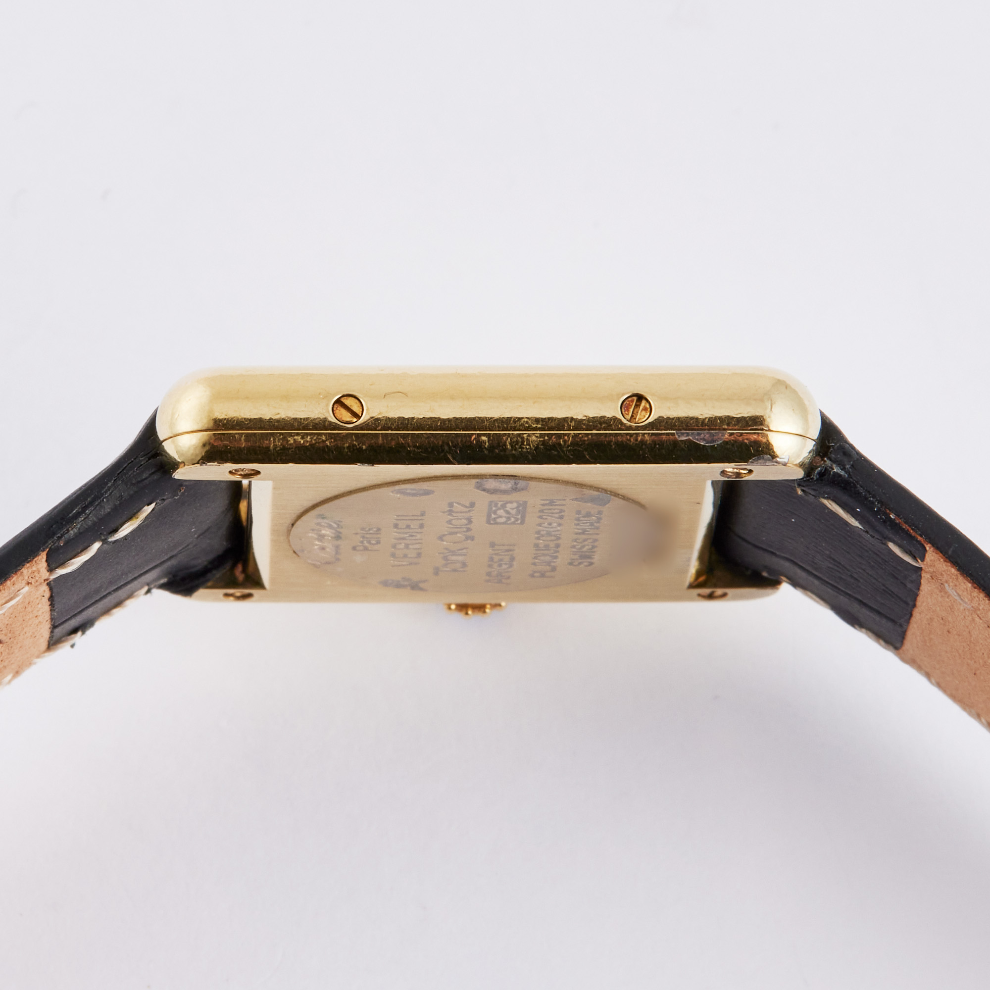 Vintage Tank Gold Plated White Dial 21mm Product Image 5
