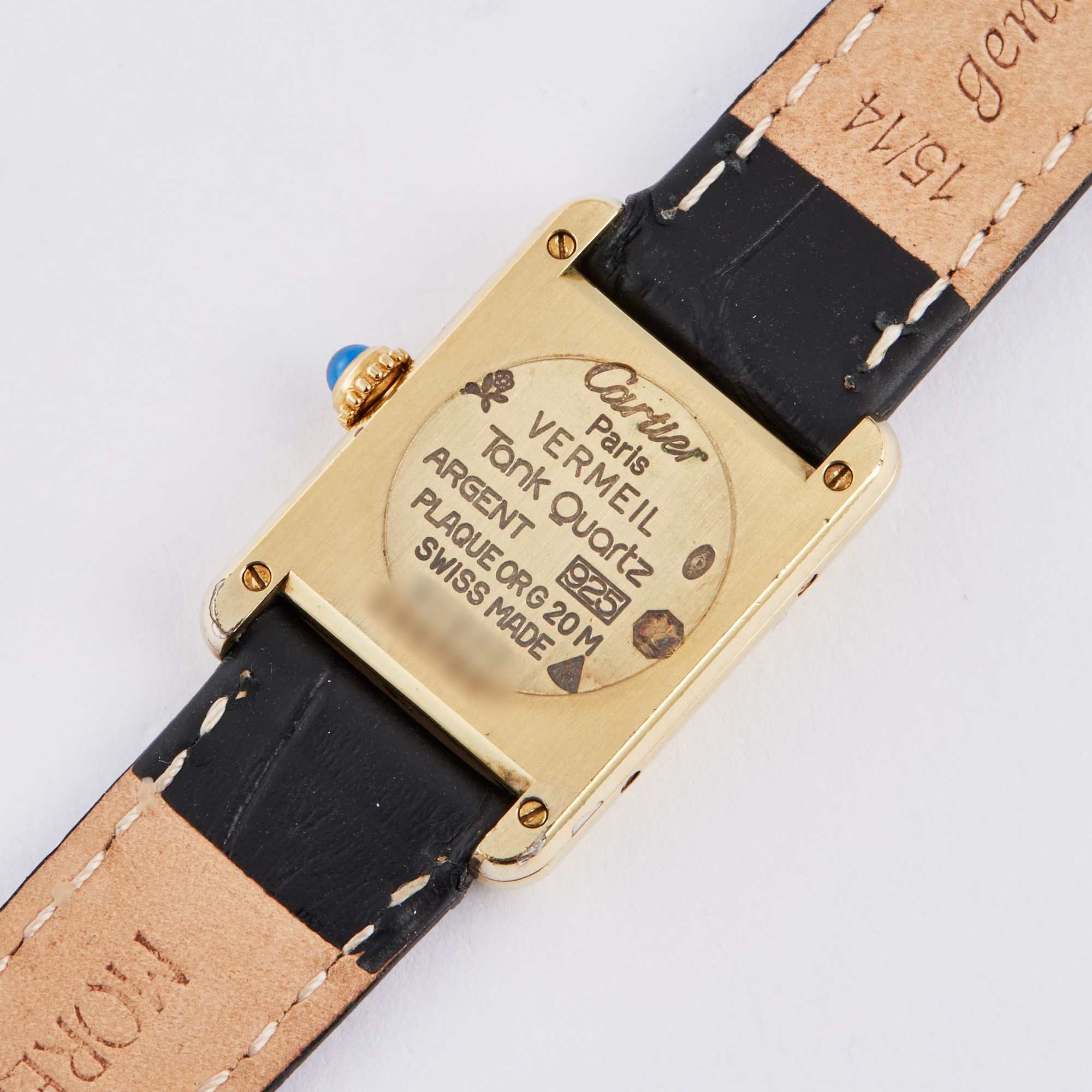 Vintage Tank Gold Plated White Dial 21mm Product Image 6