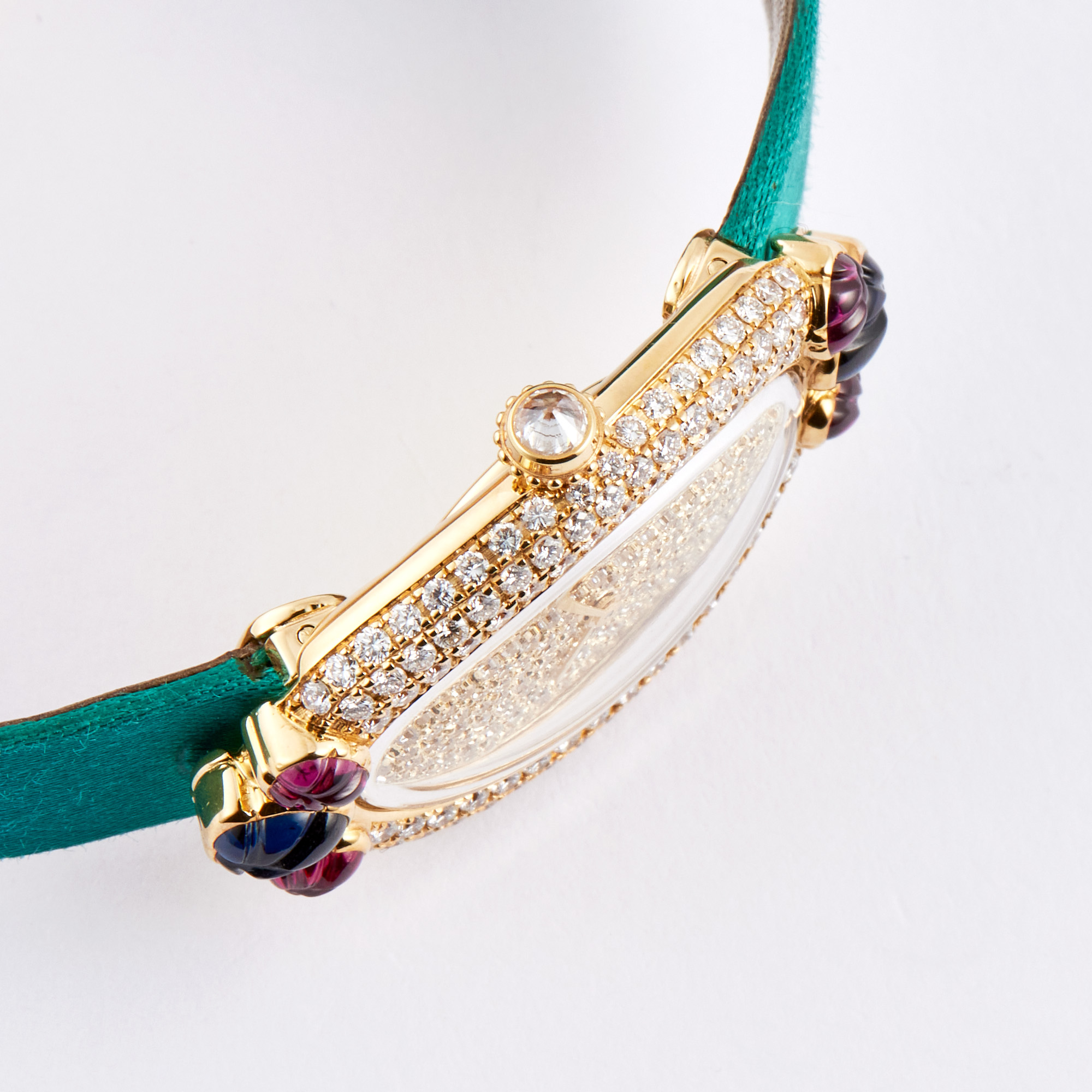 Vintage Baignoire de Cartier Yellow Gold Diamond Pave Dial 26mm Product Image 3