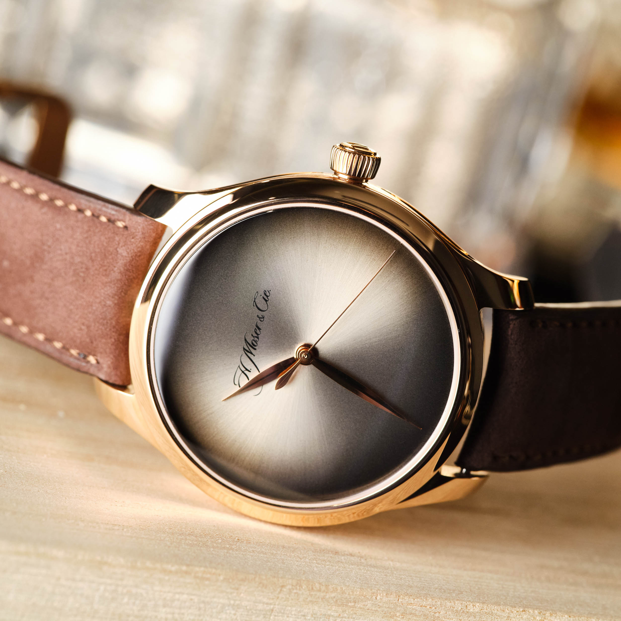 Endeavour Centre Seconds Rose Gold Grey Fume Dial Product Image