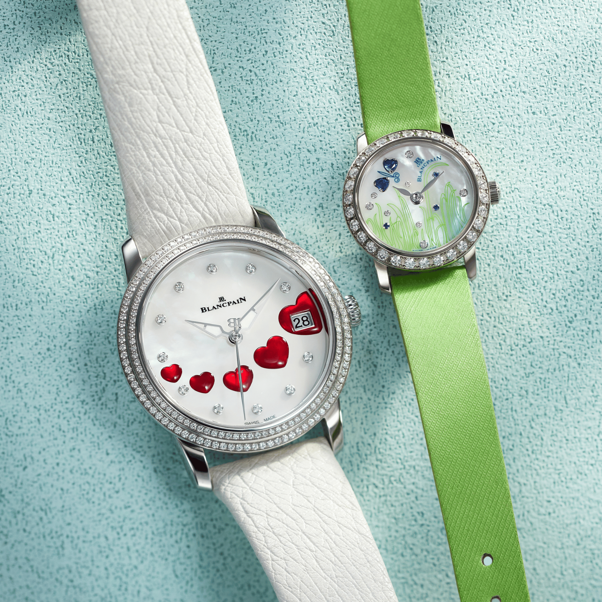 Ultraplate Saint Valentine Steel Diamond Mother of Pearl Dial 34mm Product Image 10