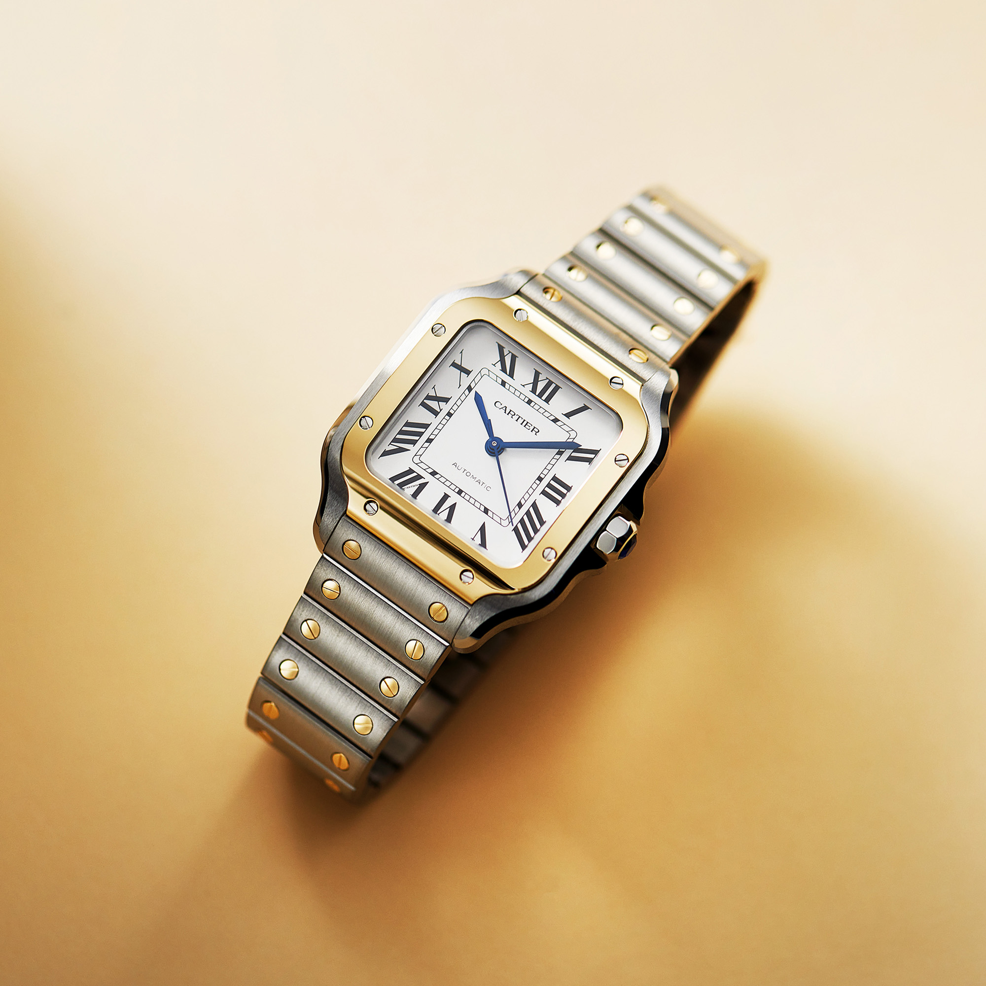 Santos de Cartier Yellow Gold & Steel White Dial 35mm Product Image