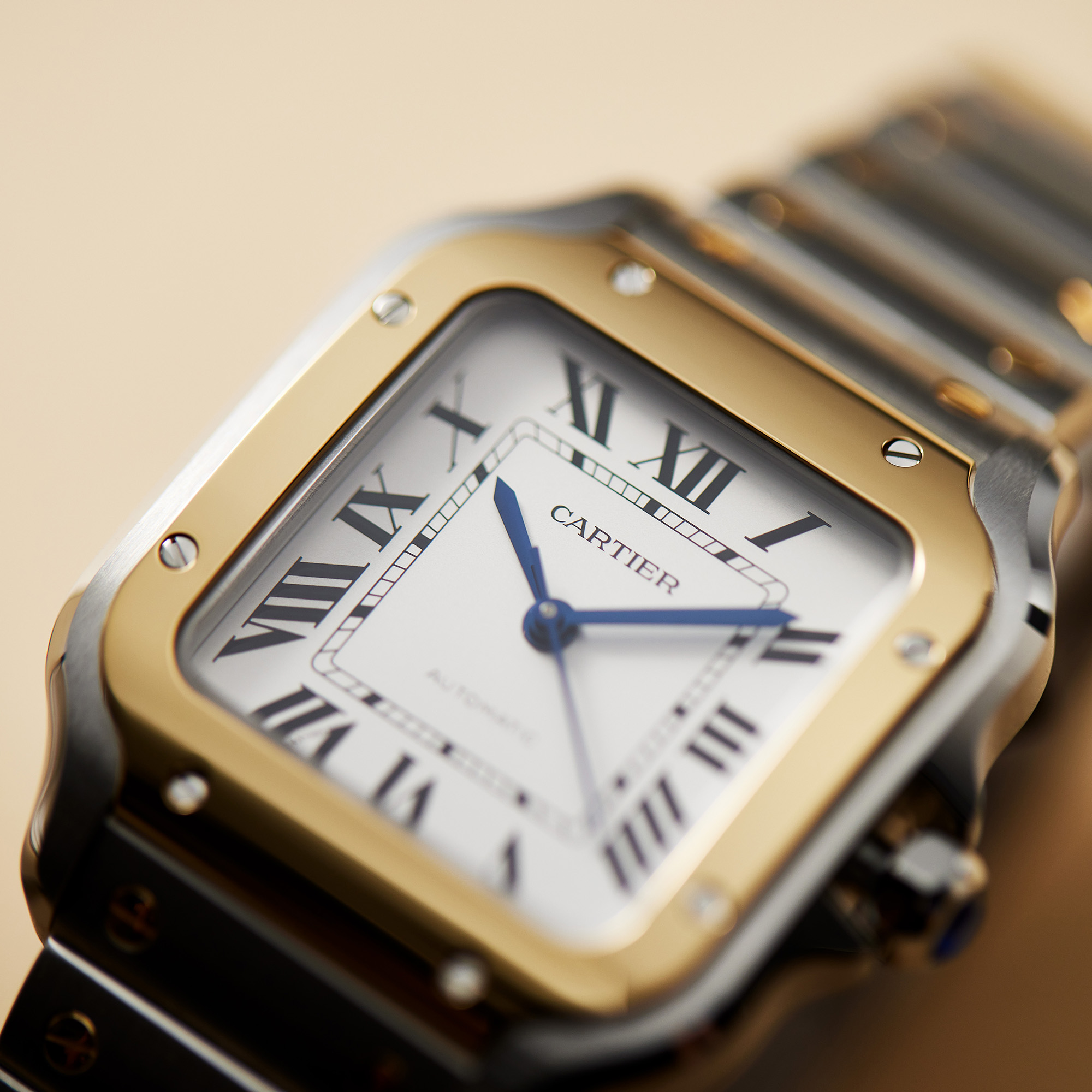 Santos de Cartier Yellow Gold & Steel White Dial 35mm Product Image