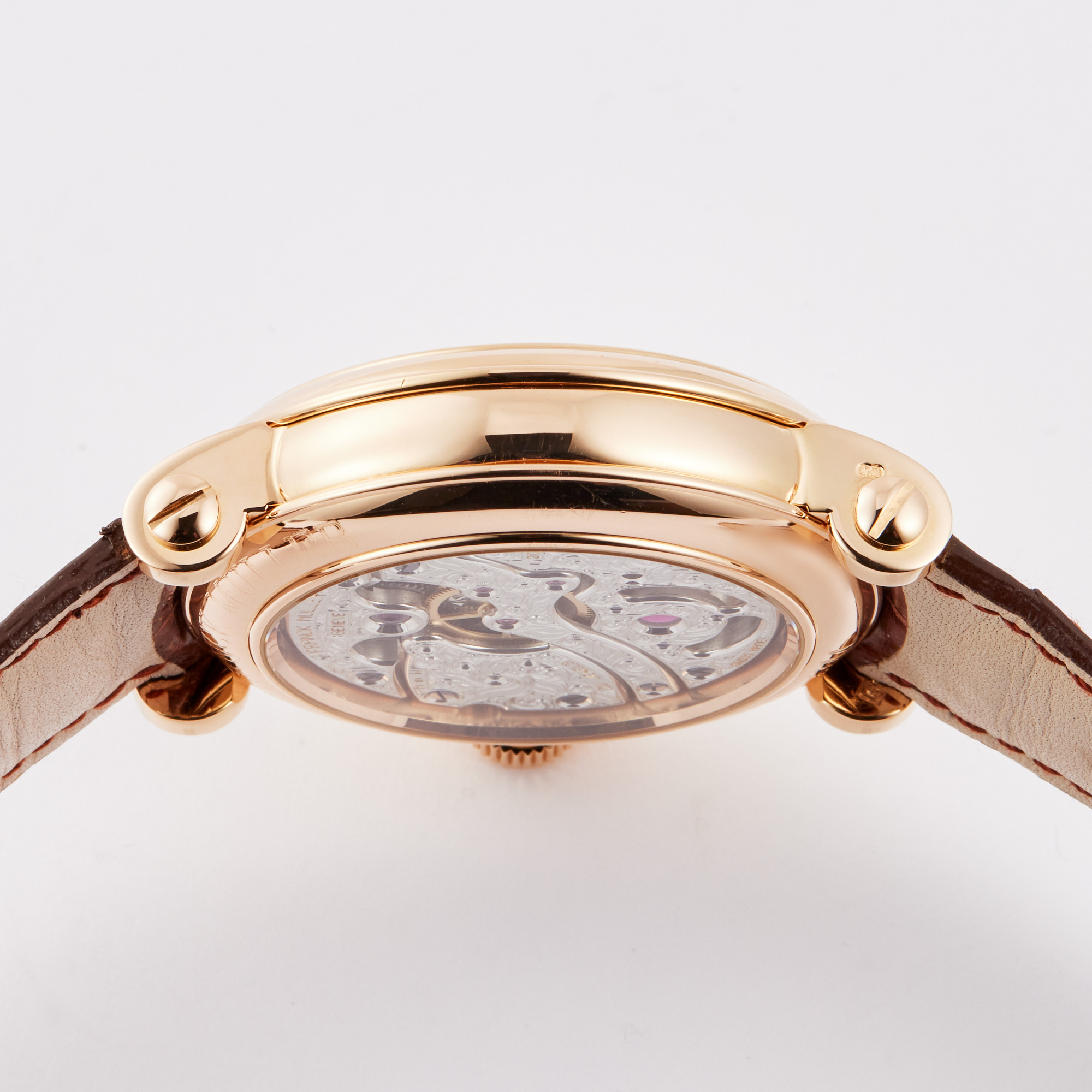 Double Mystery Tourbillon Rose Gold Silver Dial 42mm Product Image 5
