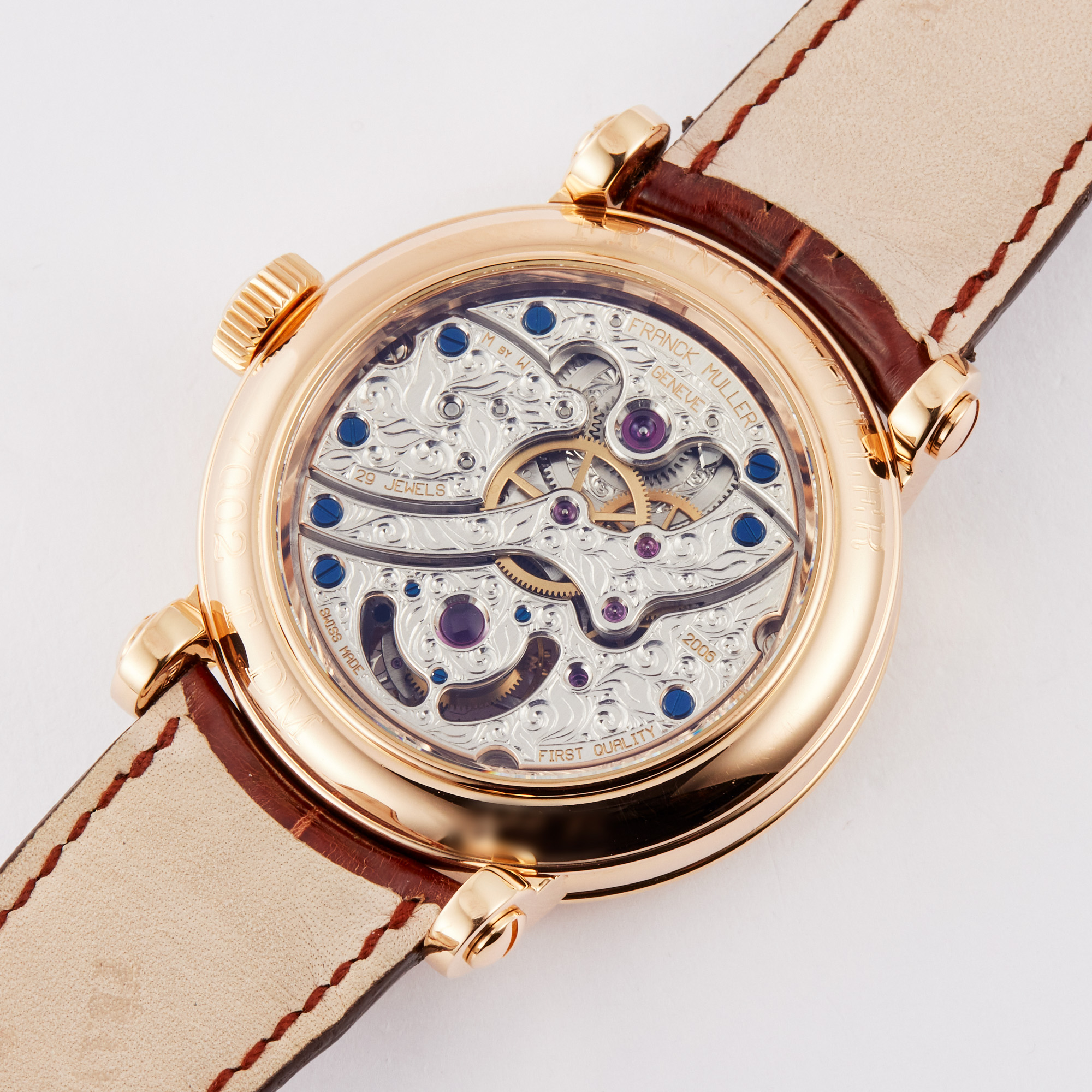 Double Mystery Tourbillon Rose Gold Silver Dial 42mm Product Image 6