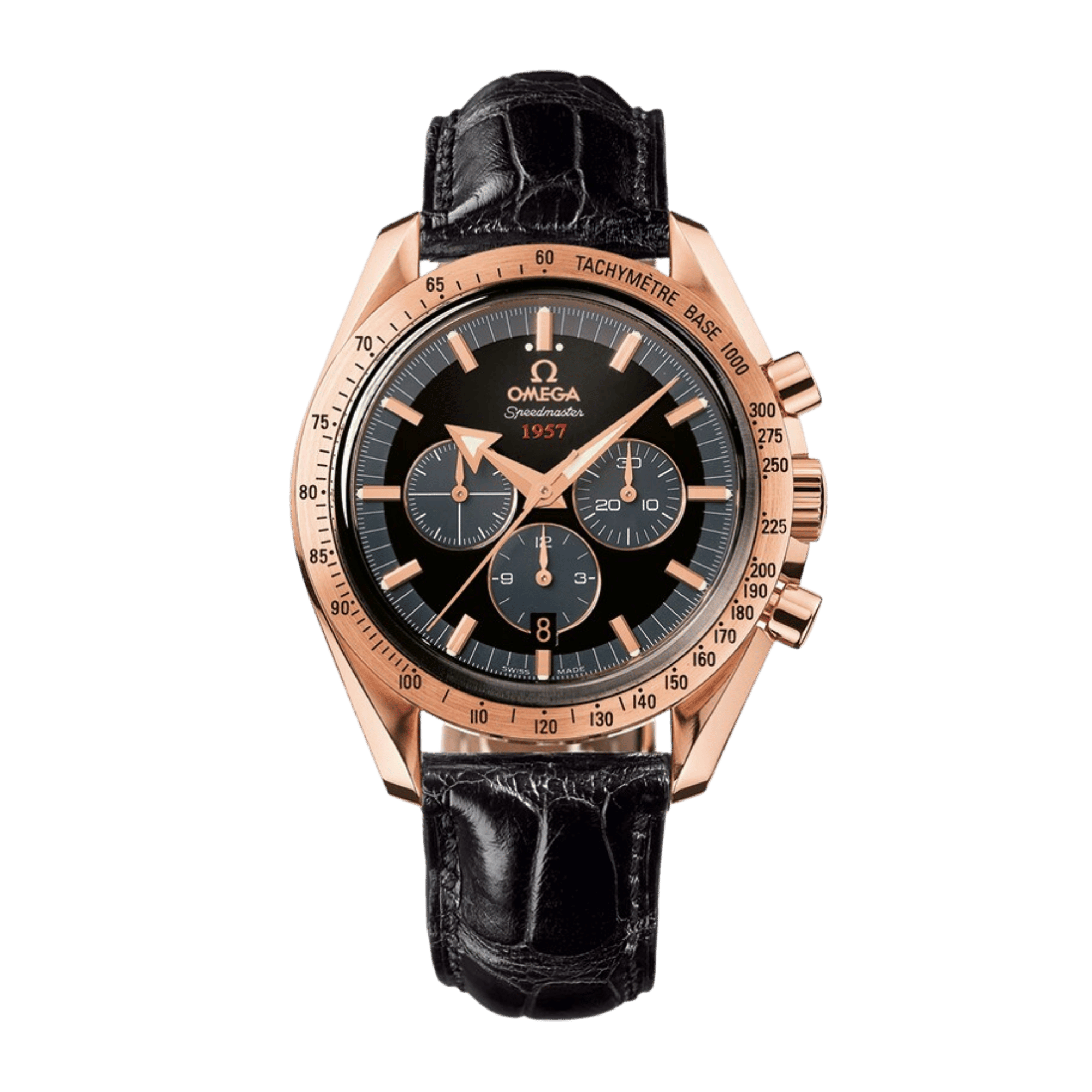 Speedmaster Broad Arrow Rose Gold Black Dial 42mm Product Image