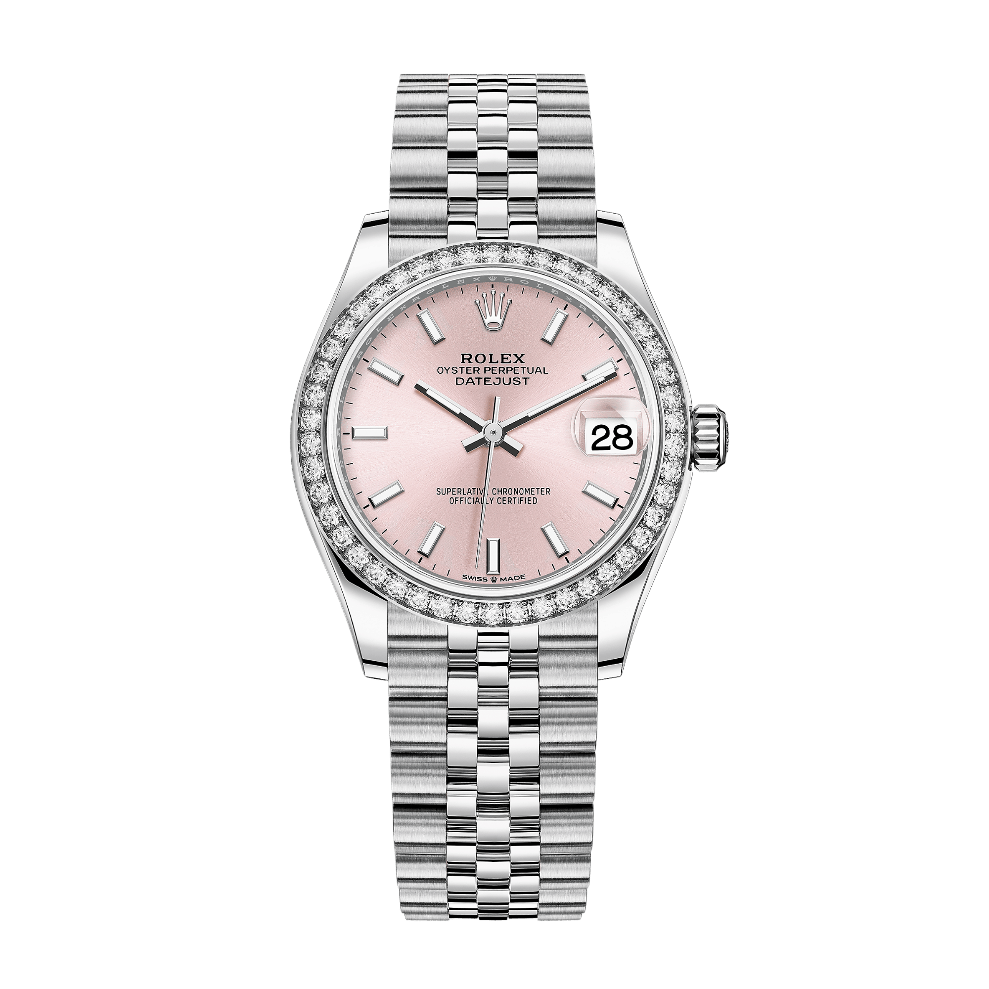 Datejust Steel Diamond Jubilee Pink Dial 31mm Product Image