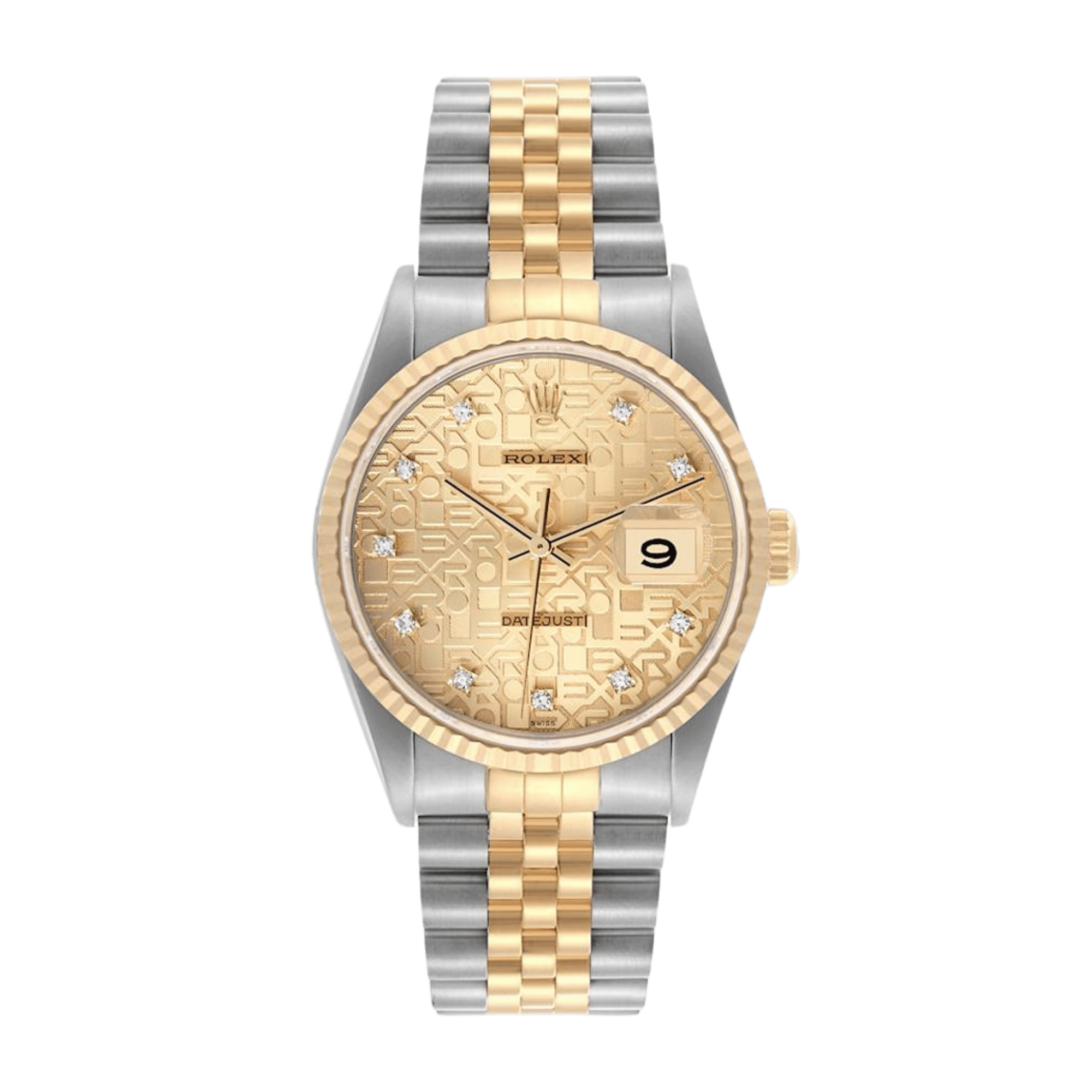 Vintage Datejust Yellow Gold & Steel Jubilee Champagne Computer Dial 36mm Product Image