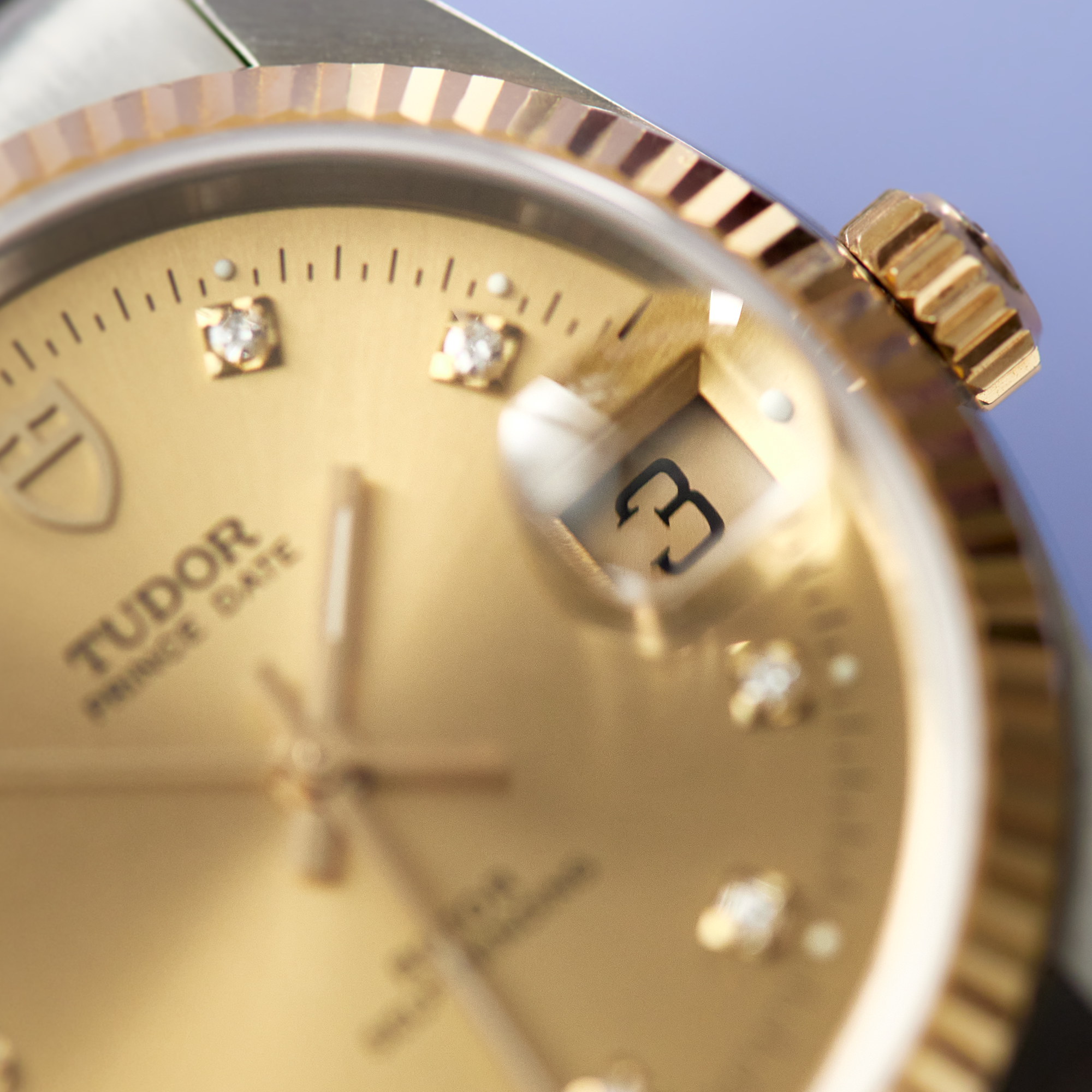 Prince Date Yellow Gold & Steel Gold Dial 34mm Product Image