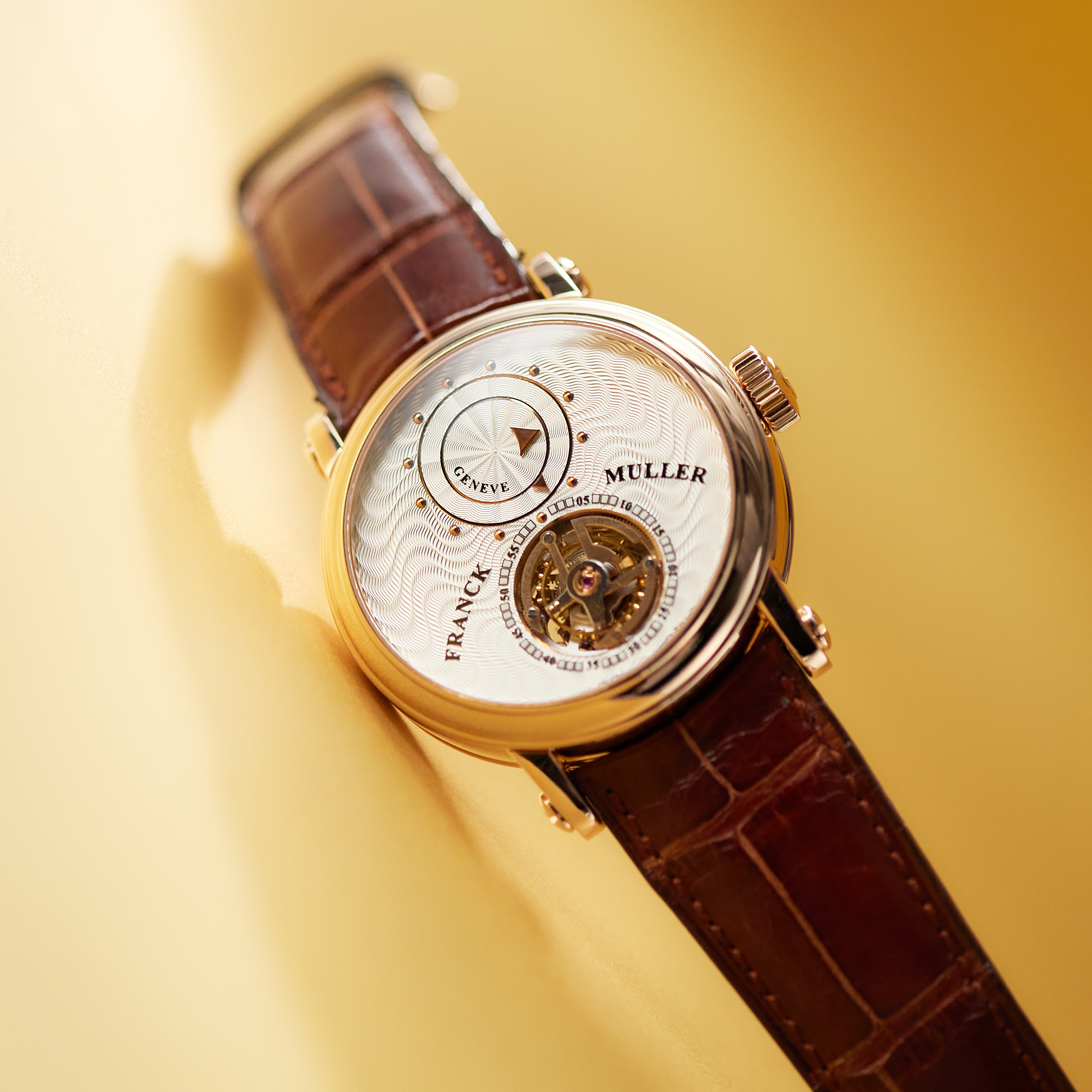 Double Mystery Tourbillon Rose Gold Silver Dial 42mm Product Image