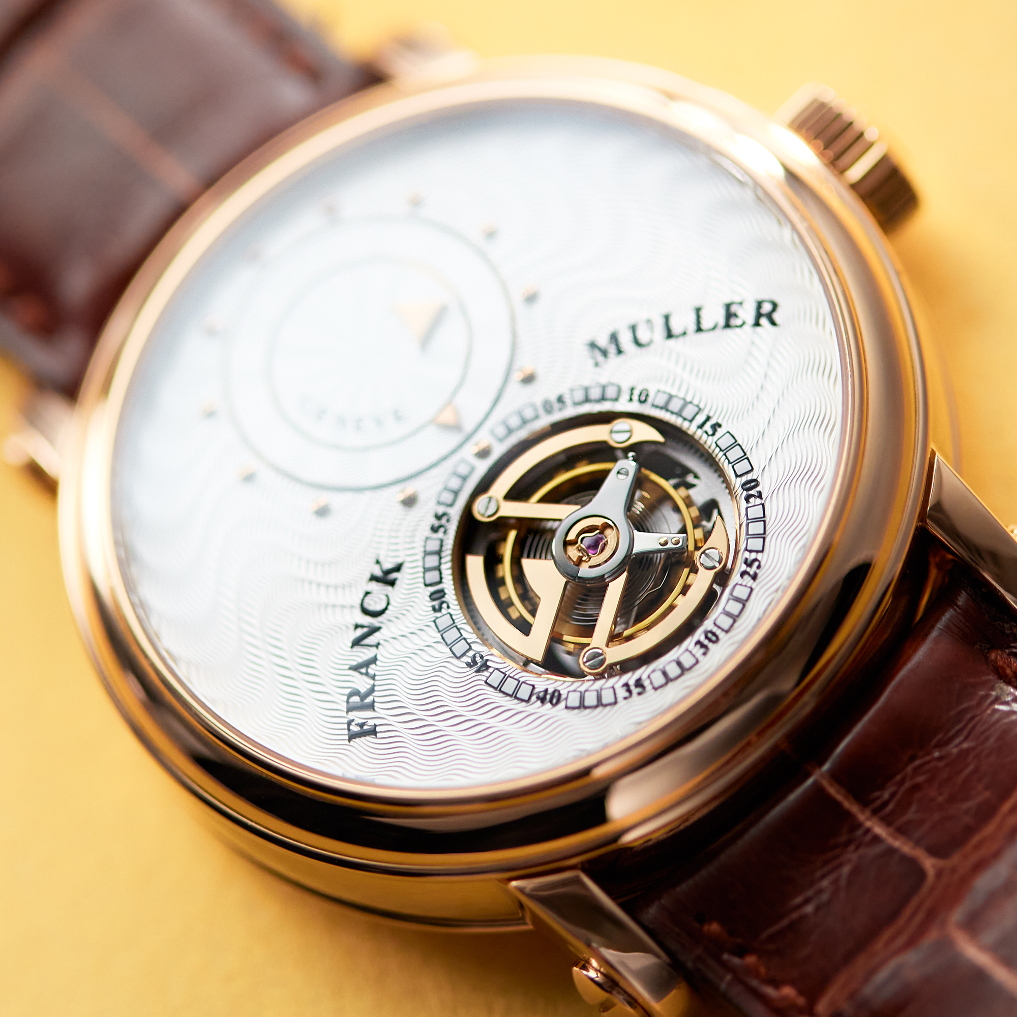 Double Mystery Tourbillon Rose Gold Silver Dial 42mm Product Image