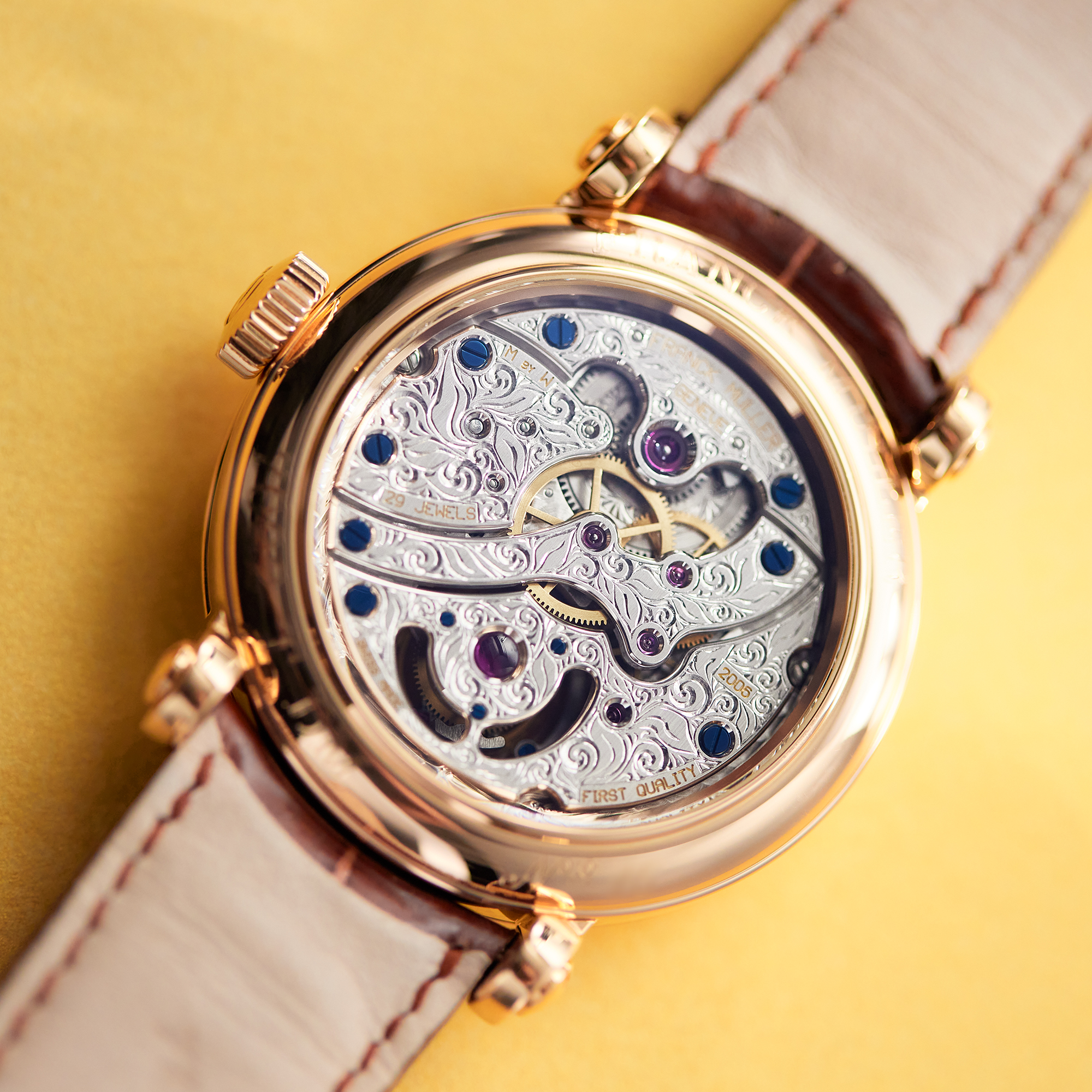 Double Mystery Tourbillon Rose Gold Silver Dial 42mm Product Image