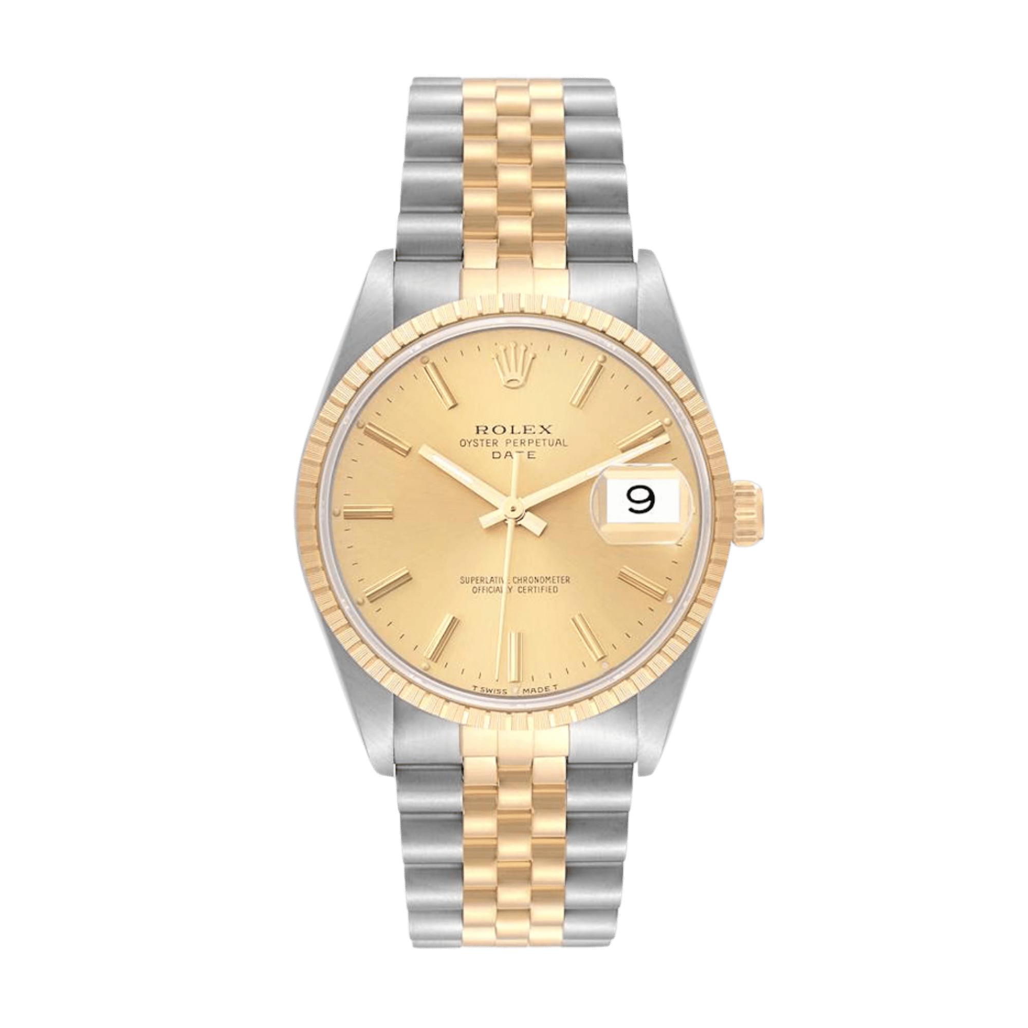 Vintage Datejust Yellow Gold & Steel Champagne Dial 34mm Product Image