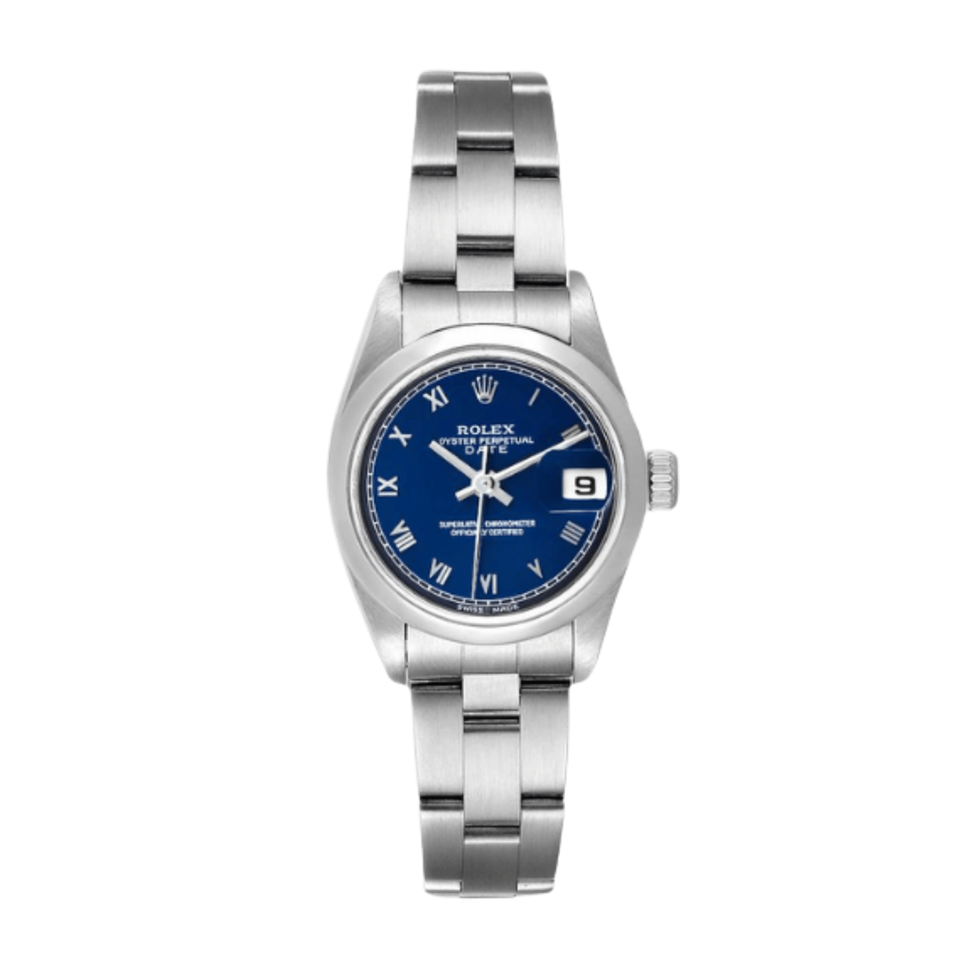 Vintage Oyster Perpetual Date Steel Blue Dial 25mm Product Image
