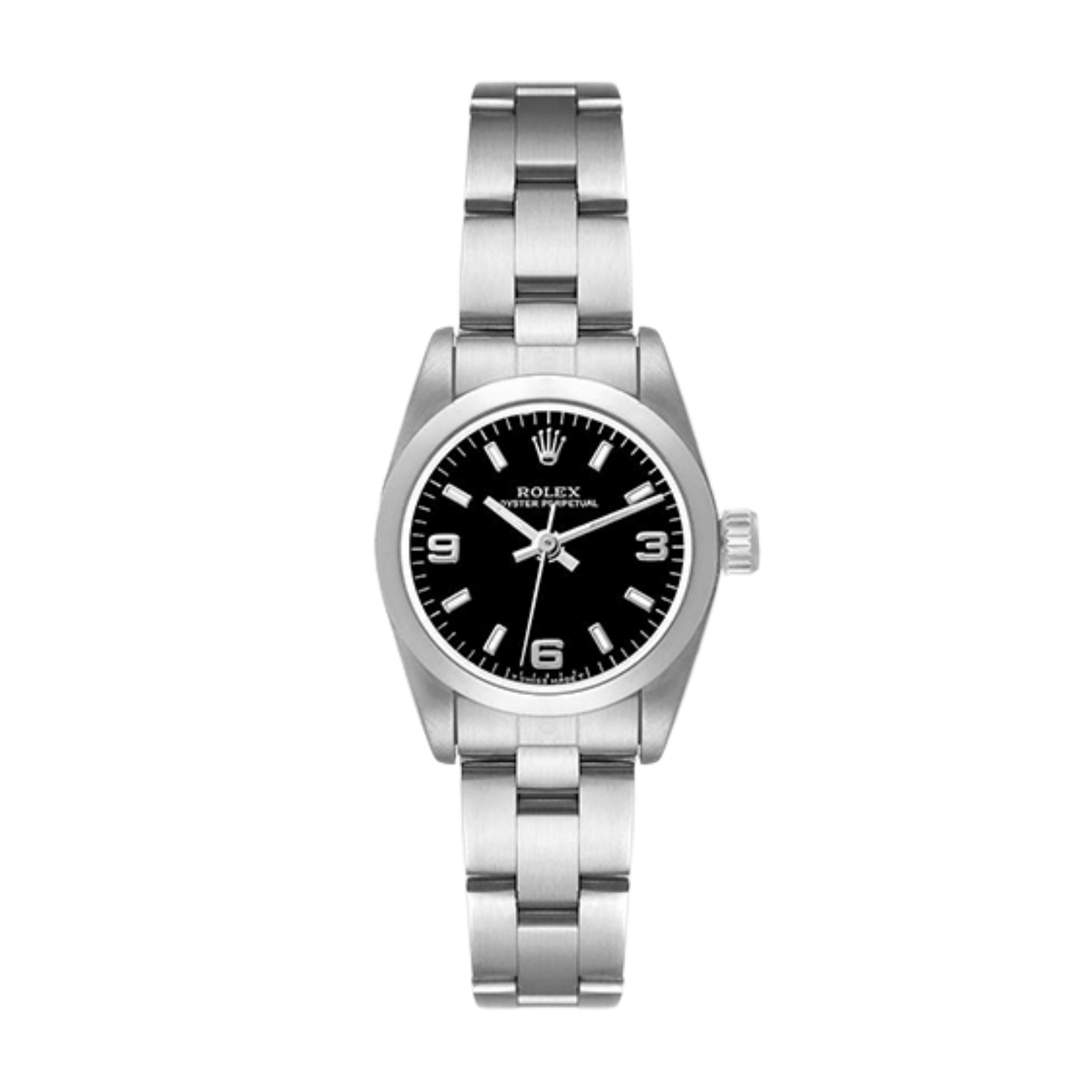 Vintage Oyster Perpetual Steel Black Dial 24mm Product Image