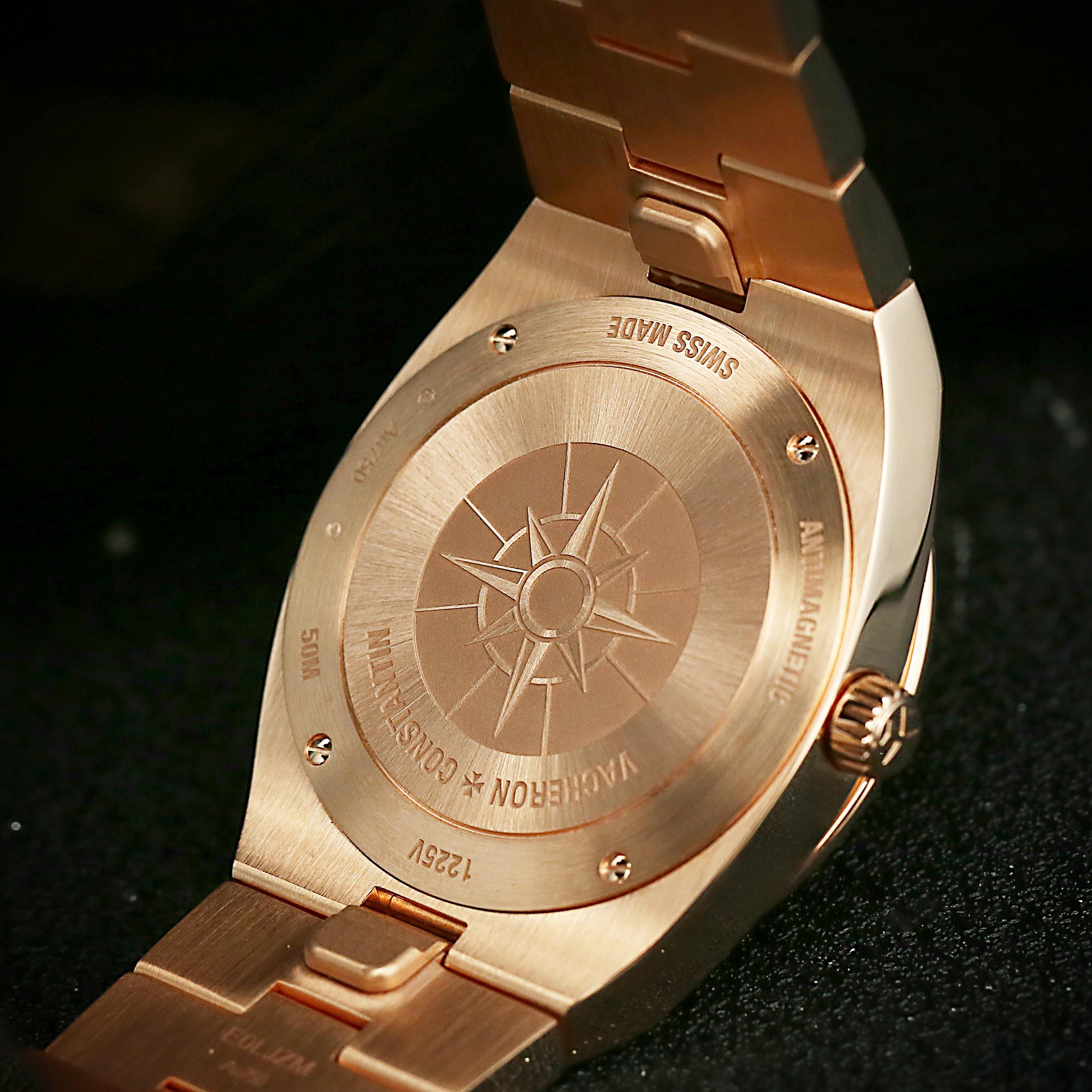 Overseas Quartz Rose Gold Diamond Blue Dial 33mm Product Image 5