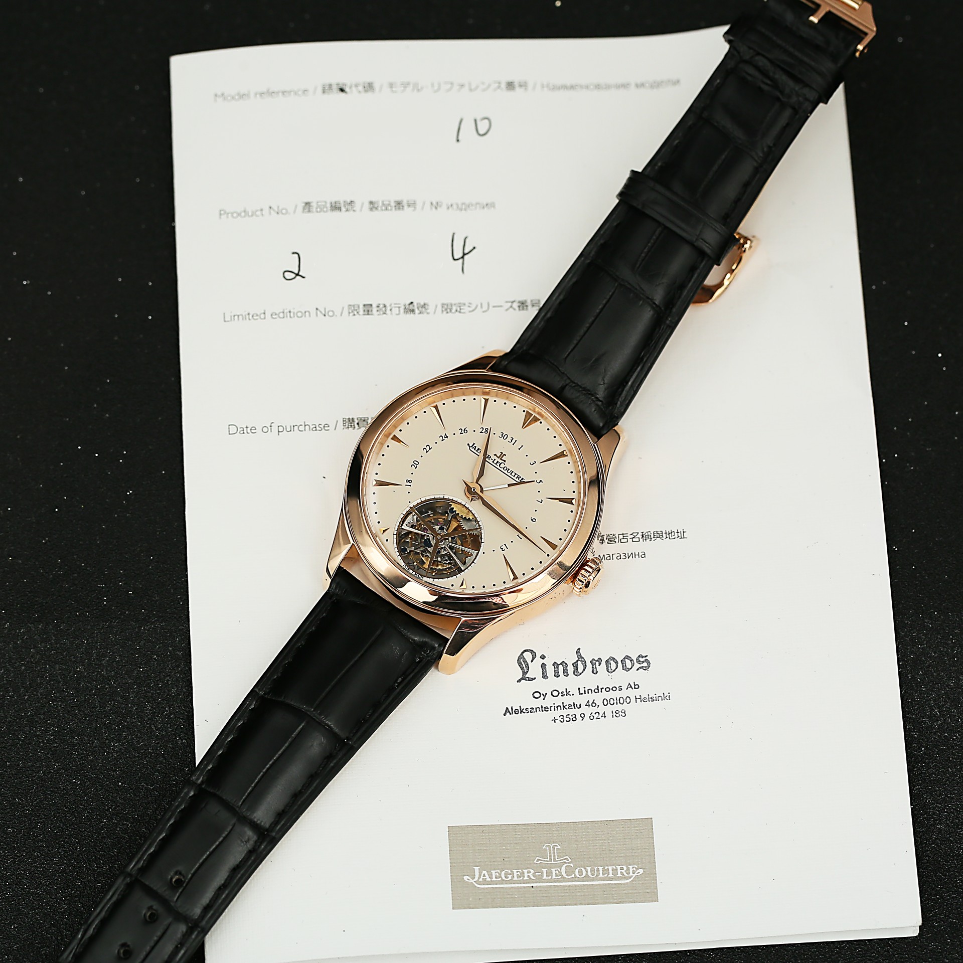 Master Date Tourbillon Rose Gold Beige Dial 39mm Product Image 7